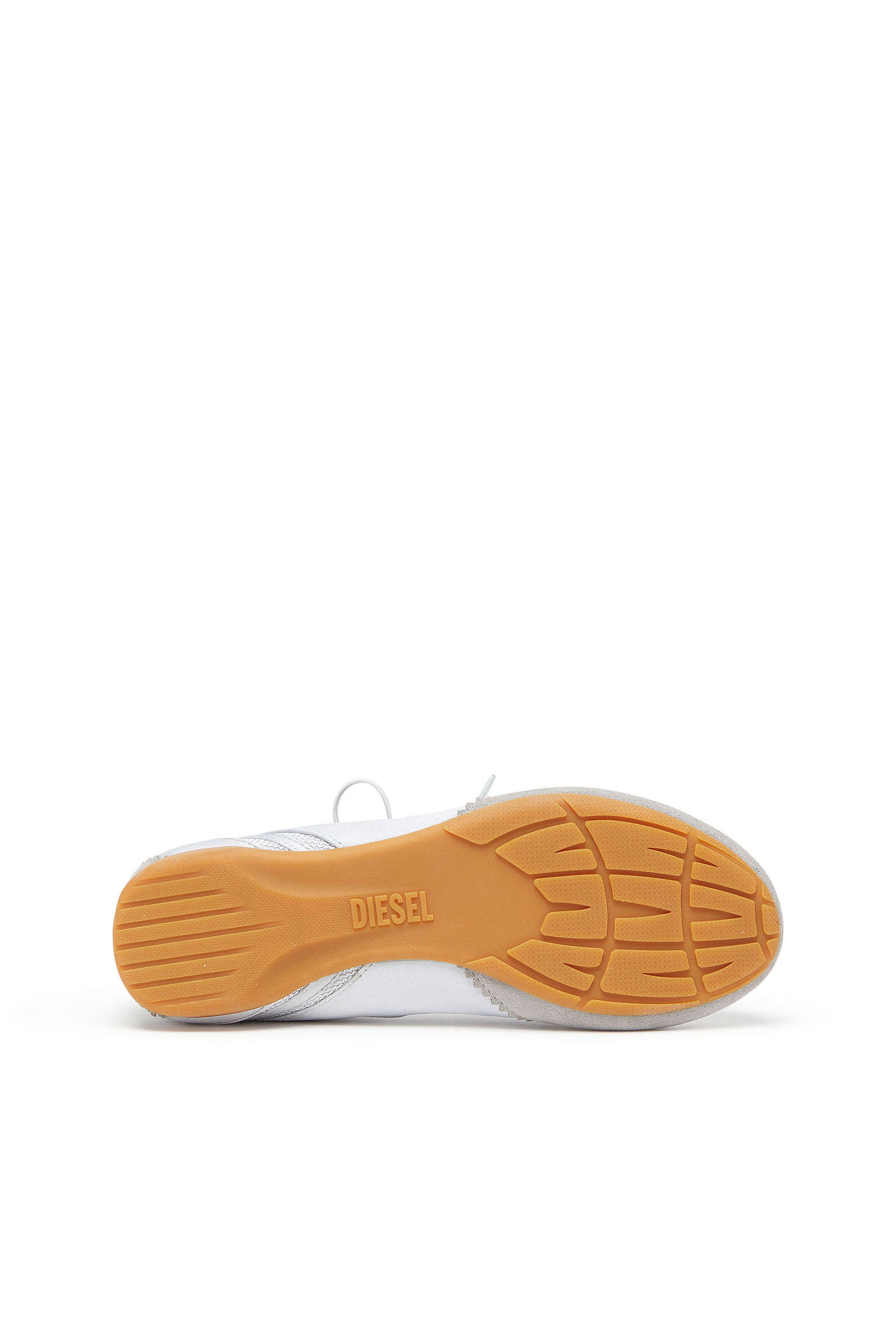 Diesel - D-MILE BALLERINA LACE UP II W, D-Mile - Ballerine in pelle e mesh Donna in Blu - 4