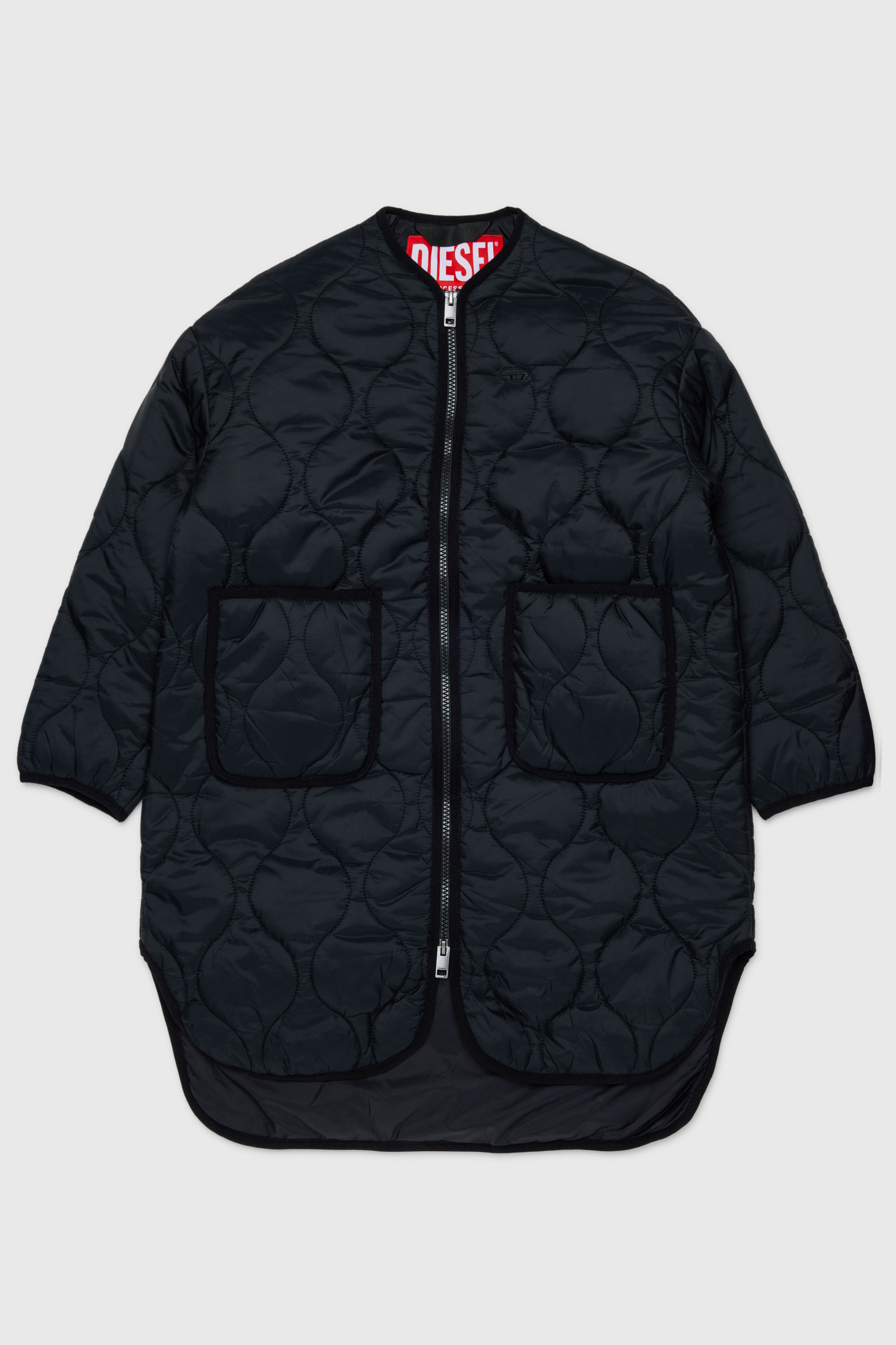 Diesel - JPOP, Giacca liner in nylon trapuntato Donna in Nero - 1