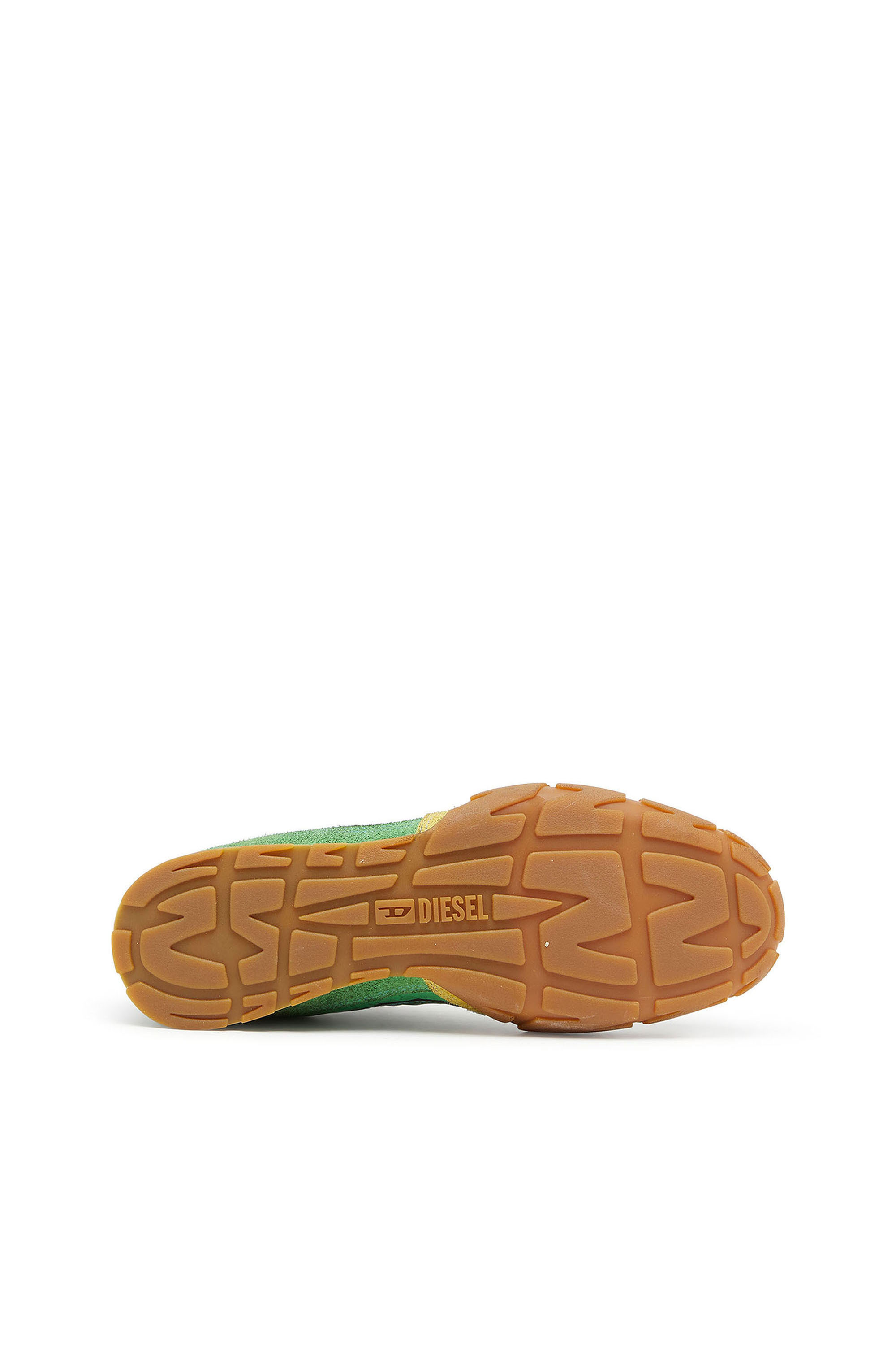 Diesel - S-PAGODHA LOW, S-Pagodha - Sneakers in pelle e nylon Uomo in Verde - 4
