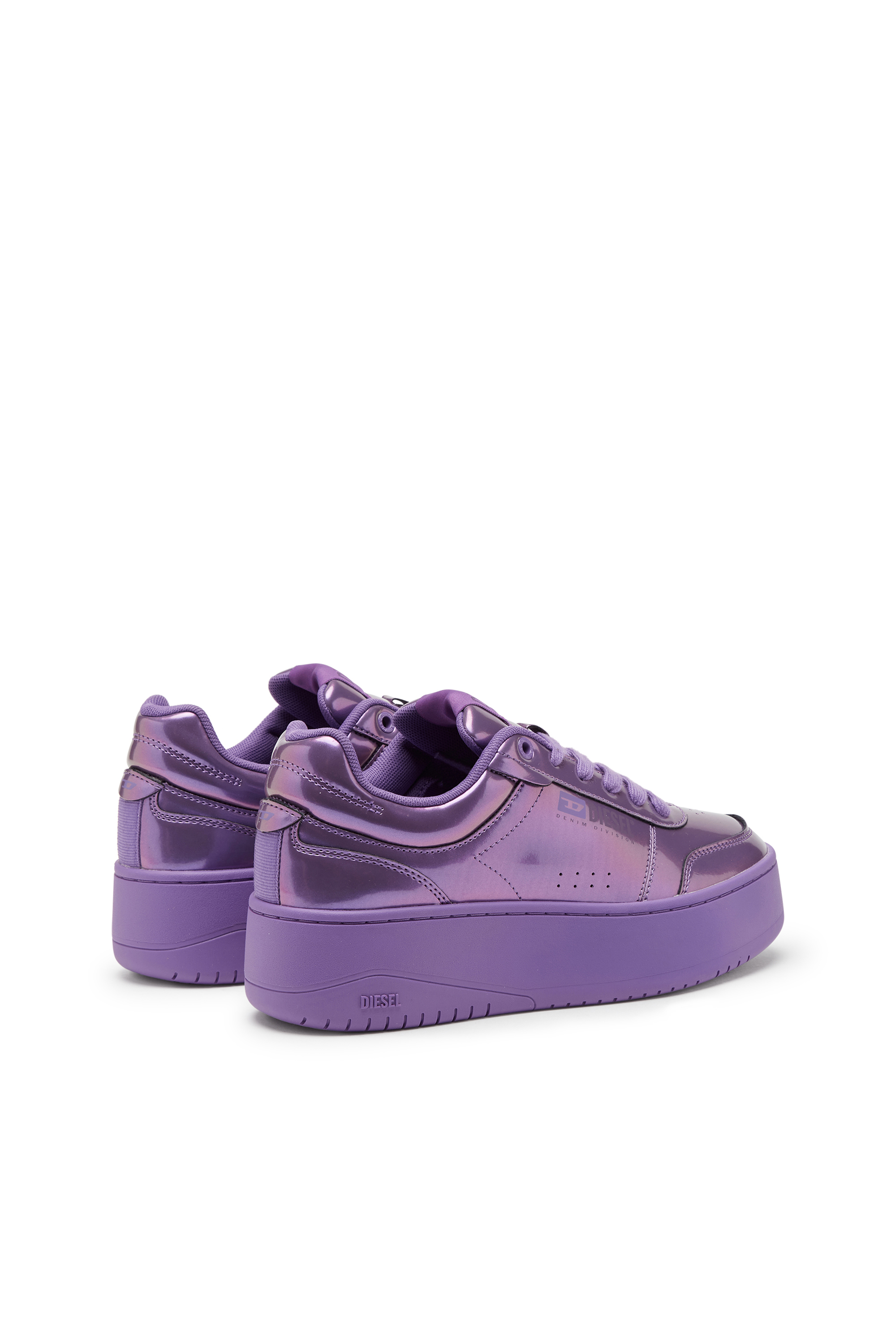 Diesel - S-ATHENE BOLD VTG W, S-Athene-Sneaker platform iridescenti Donna in Viola - 3