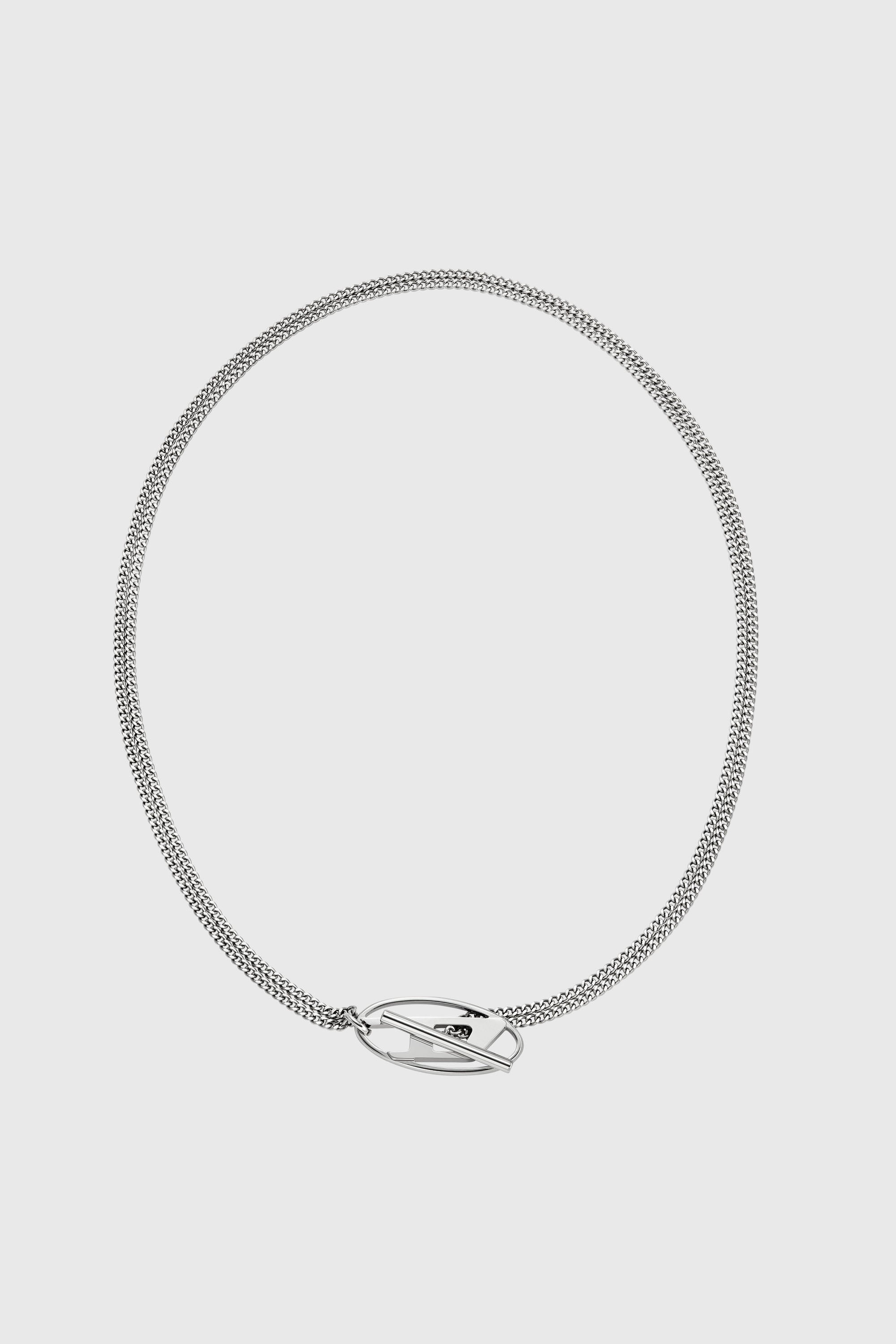 Diesel - DX1534040, Collana a catena in acciaio inossidabile Unisex in Argento - 1