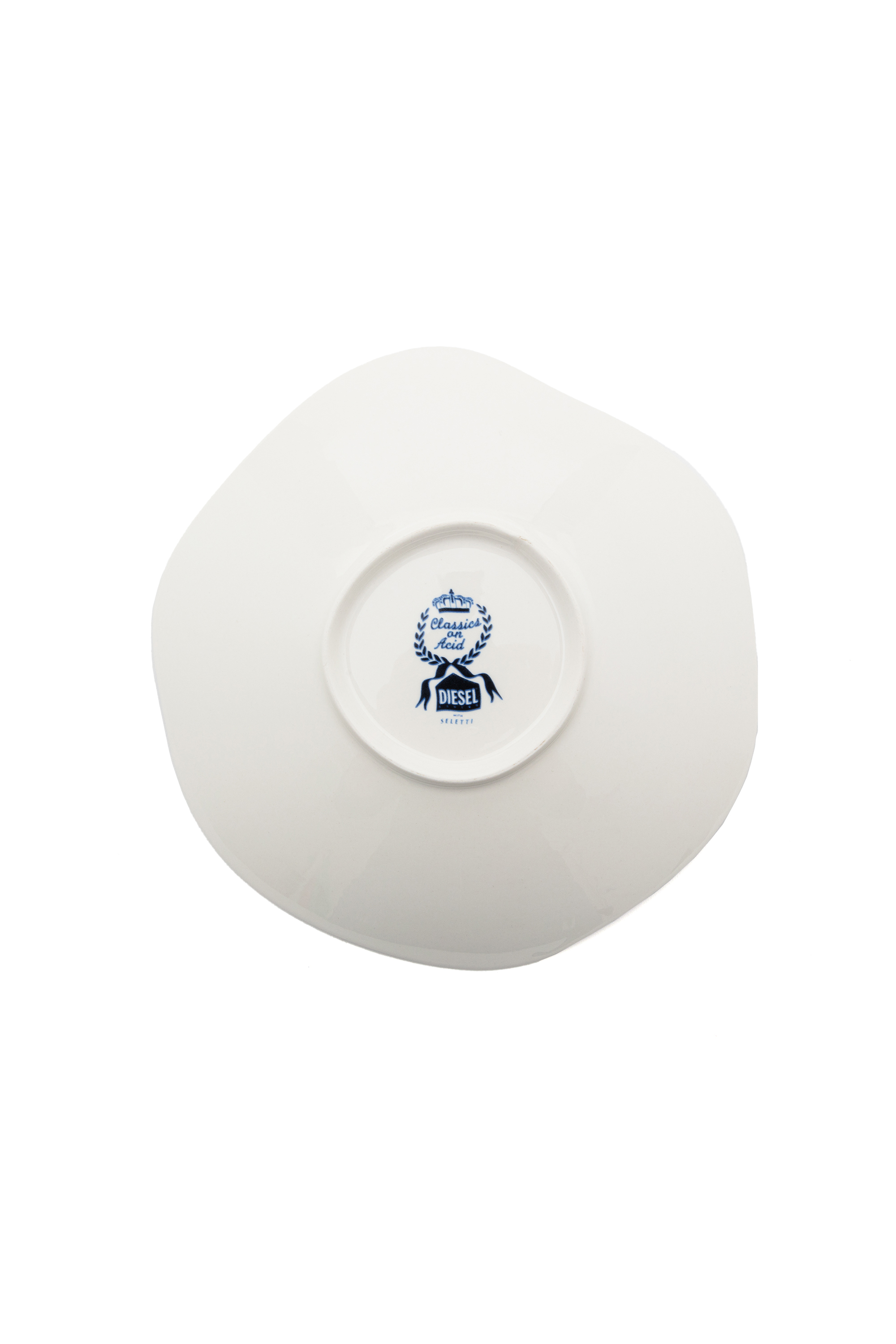 Diesel - 11225 SOUP PLATE IN PORCELAIN "CLASSIC O, Bianco/Blu - Image 2