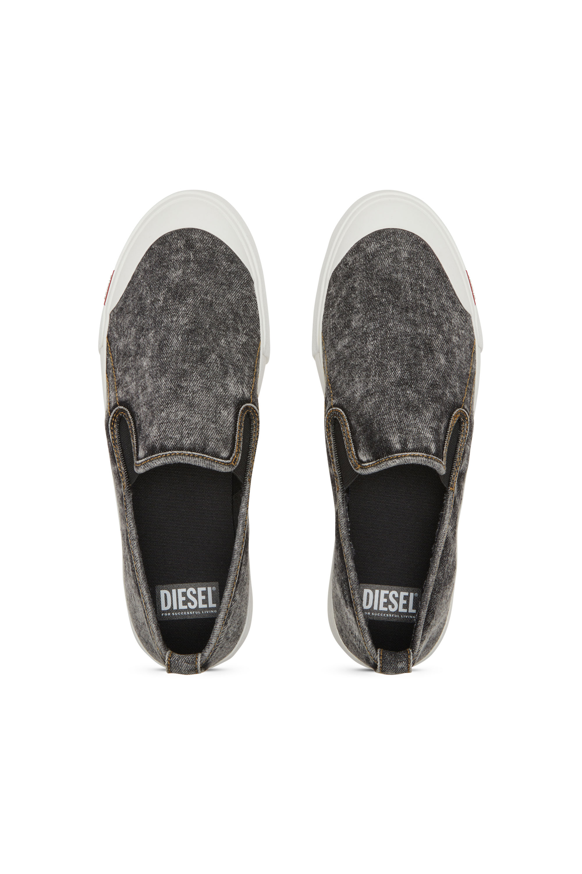 Diesel - S-ATHOS NMD SO, Sneaker slip-on in denim Uomo in Nero - 6