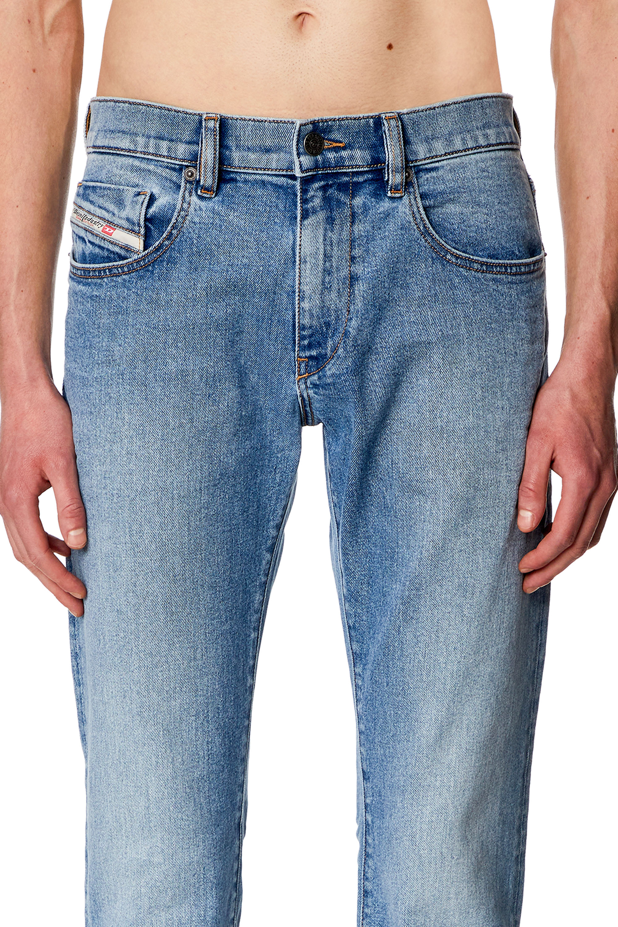 Diesel - Slim Jeans 2019 D-Strukt 0CLAF, Blu Chiaro - Image 4