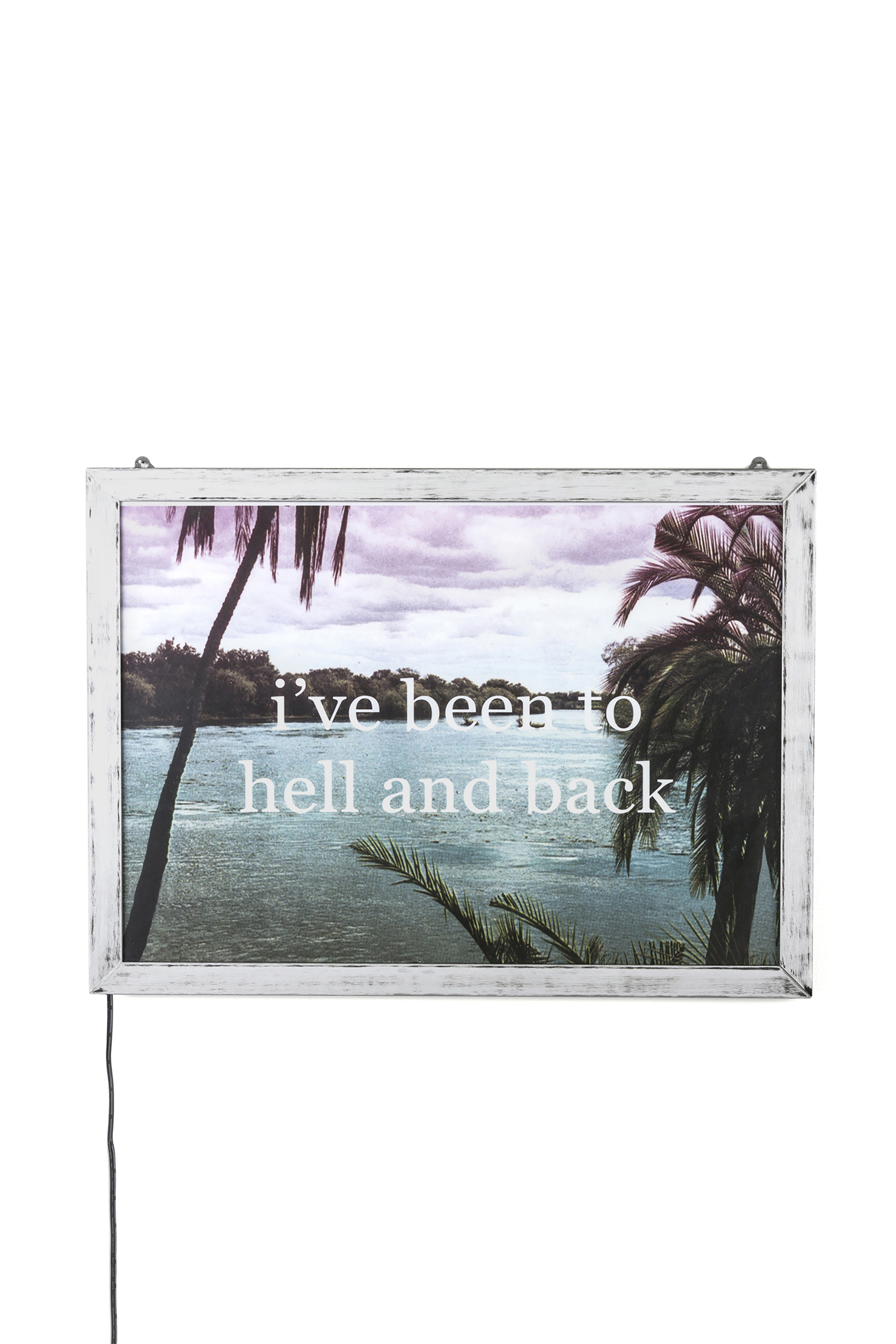 Diesel - 11022 FRAME IT!, Poster "I've been to hell and back" Unisex in Argento - 1
