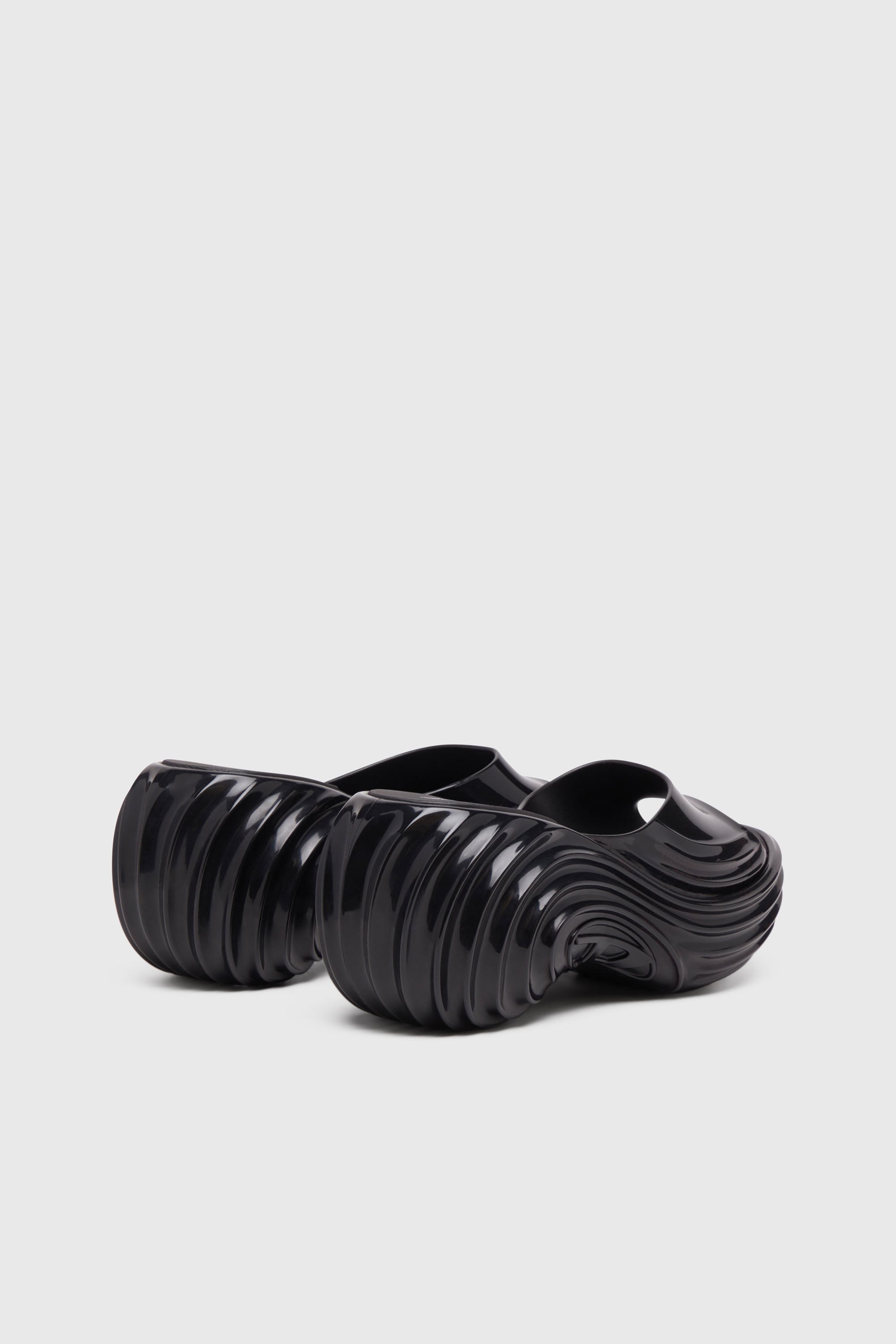 Diesel - MELISSA QUANTUM PLATFORM, Mule platform in Melflex&reg; Donna in Nero - 3