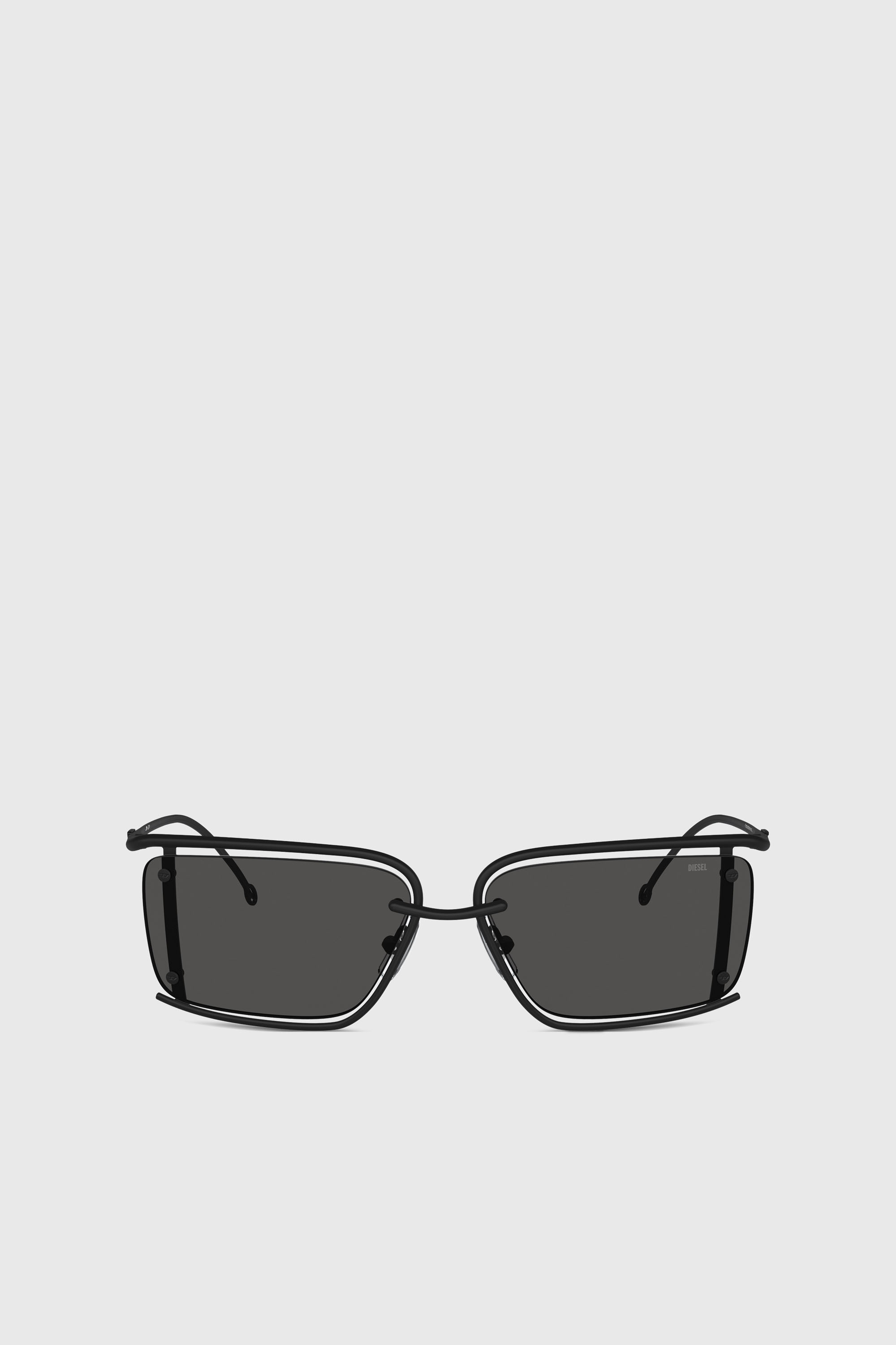 Diesel - 0DL1002, Occhiali da sole rettangolari Unisex in Nero - 1