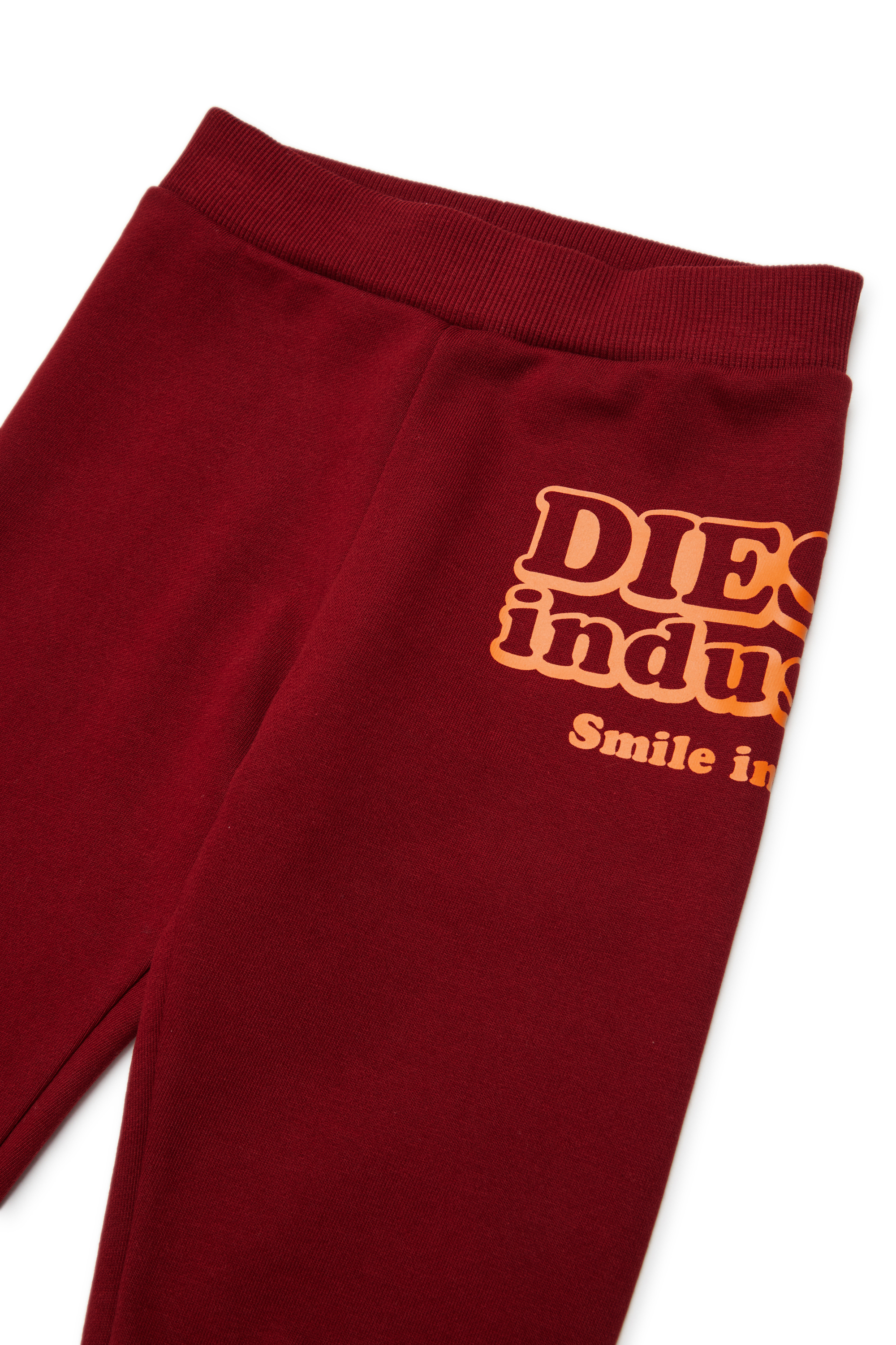 Diesel - PLODIMIB, Pantaloni in cotone con stampa Diesel Industry Uomo in Rosso - 3