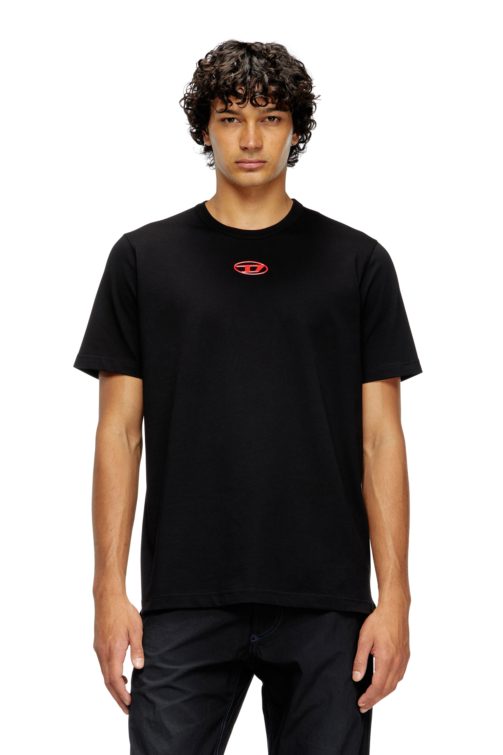 Diesel - T-ADJUST-OD, T-shirt con Oval D metallica Uomo in ToBeDefined - 1