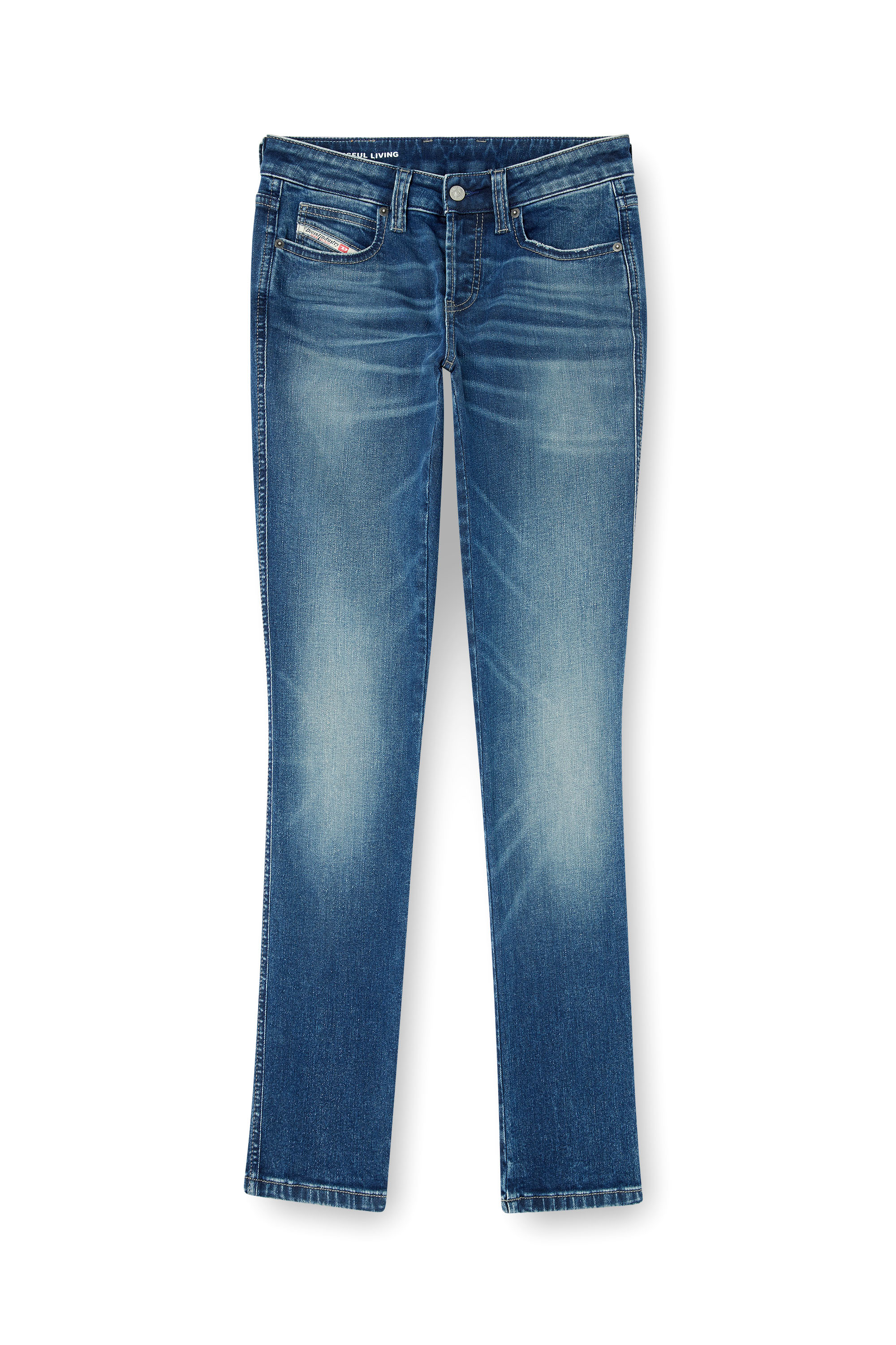 Diesel - Slim Jeans 1992 D-Jiann 0DBEE Donna, Blu medio - Image 3