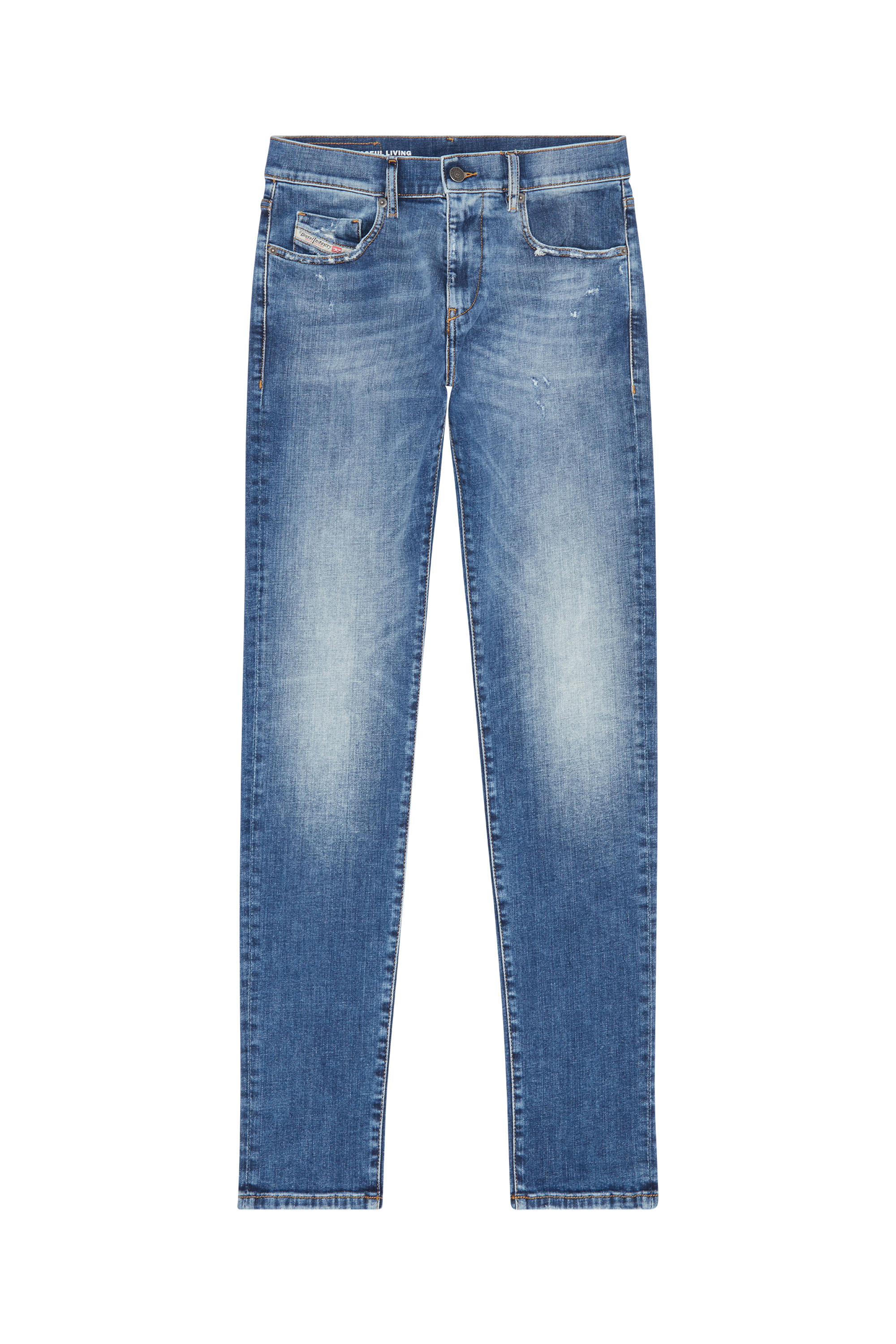 Diesel - Slim Jeans 2019 D-Strukt 09G32, Blu medio - Image 5