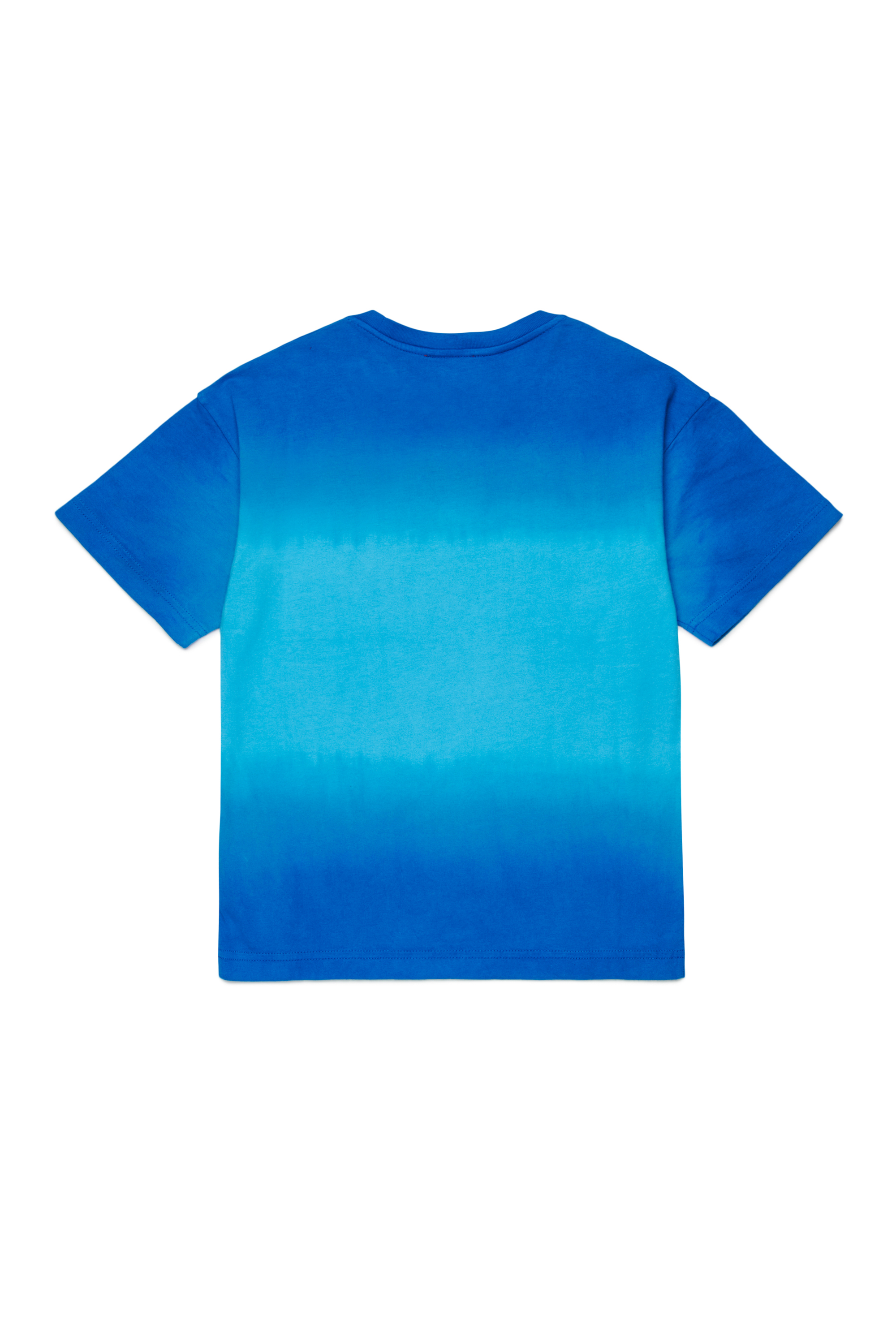 Diesel - TSHADE OVER, T-shirt in cotone con lavaggio sfumato Uomo in Blu - 2