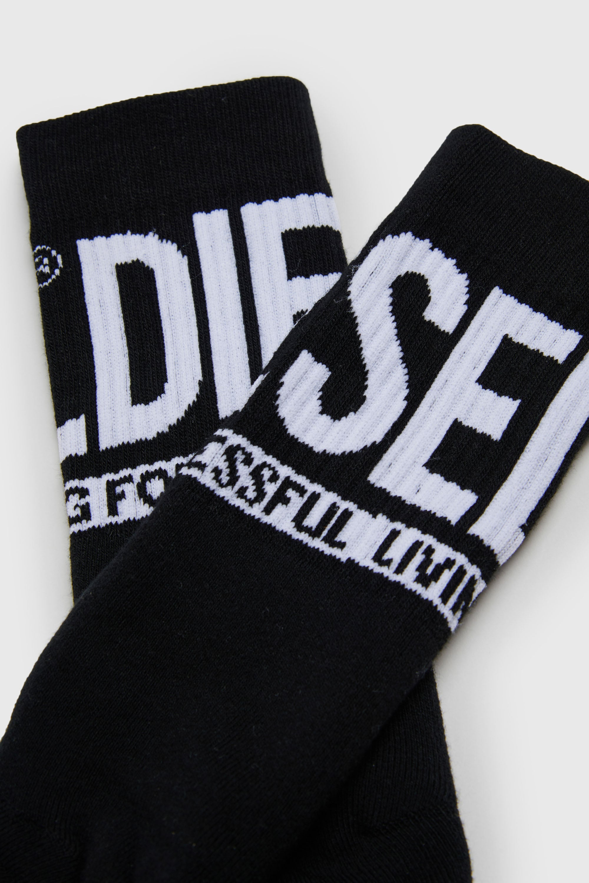 Diesel - SKM-ZRAYBIPACK, Confezione da due paia di calzini con logo Uomo in Nero - 2