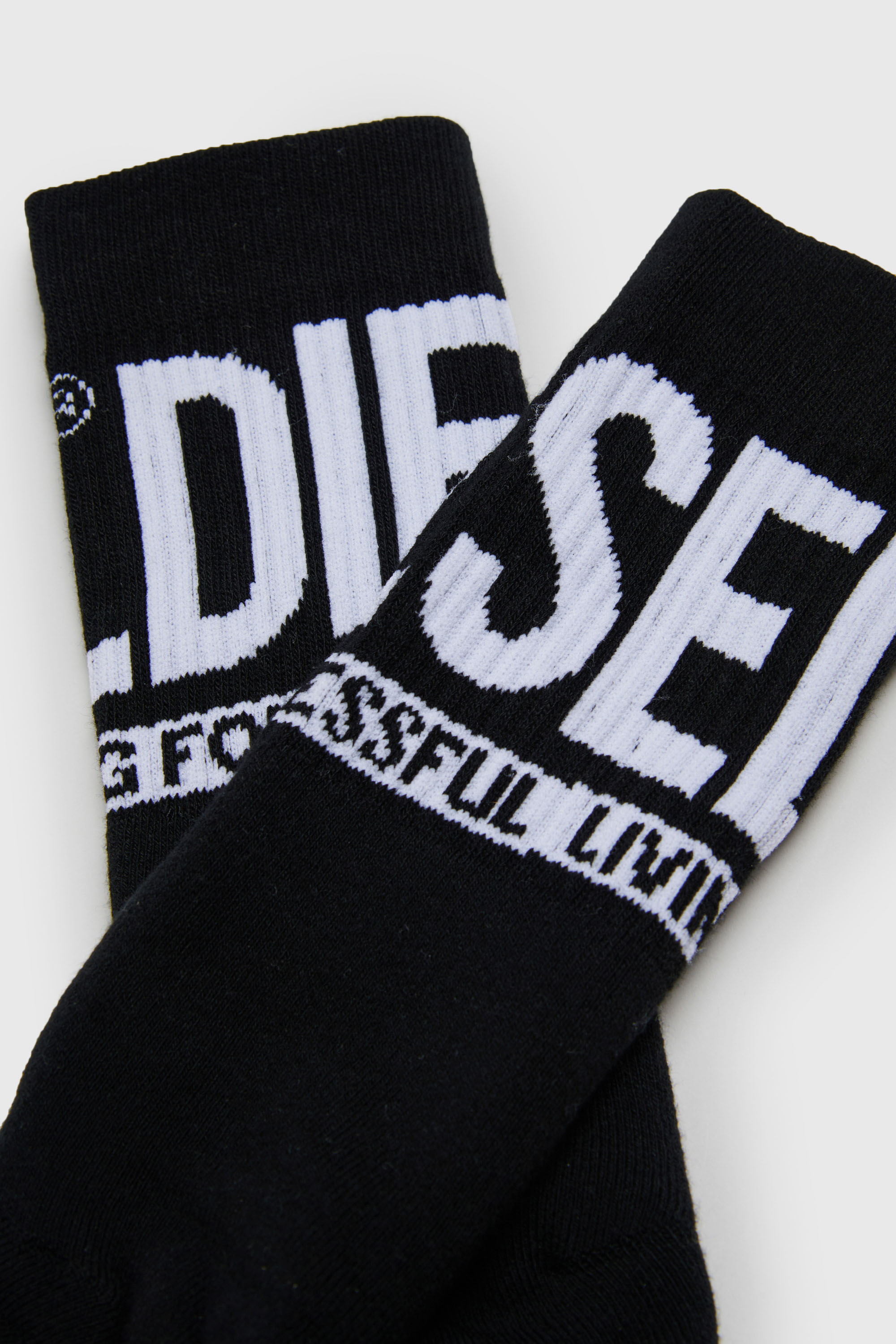 Diesel - SKM-ZRAYBIPACK, Confezione da due paia di calzini con logo Uomo in Nero - 2