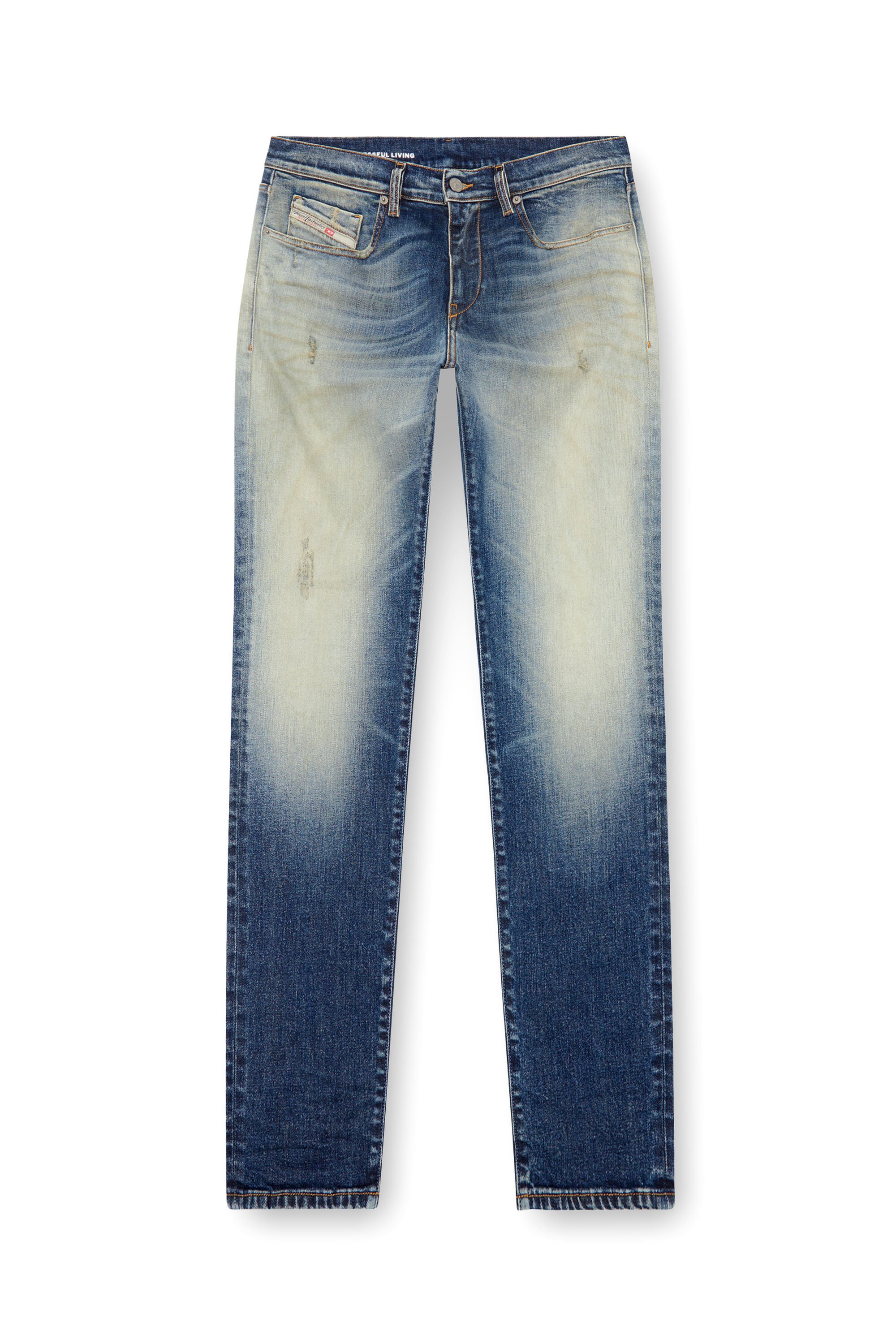 Diesel - Slim Jeans 2019 D-Strukt 09J64 Uomo, Blu Scuro - Image 3