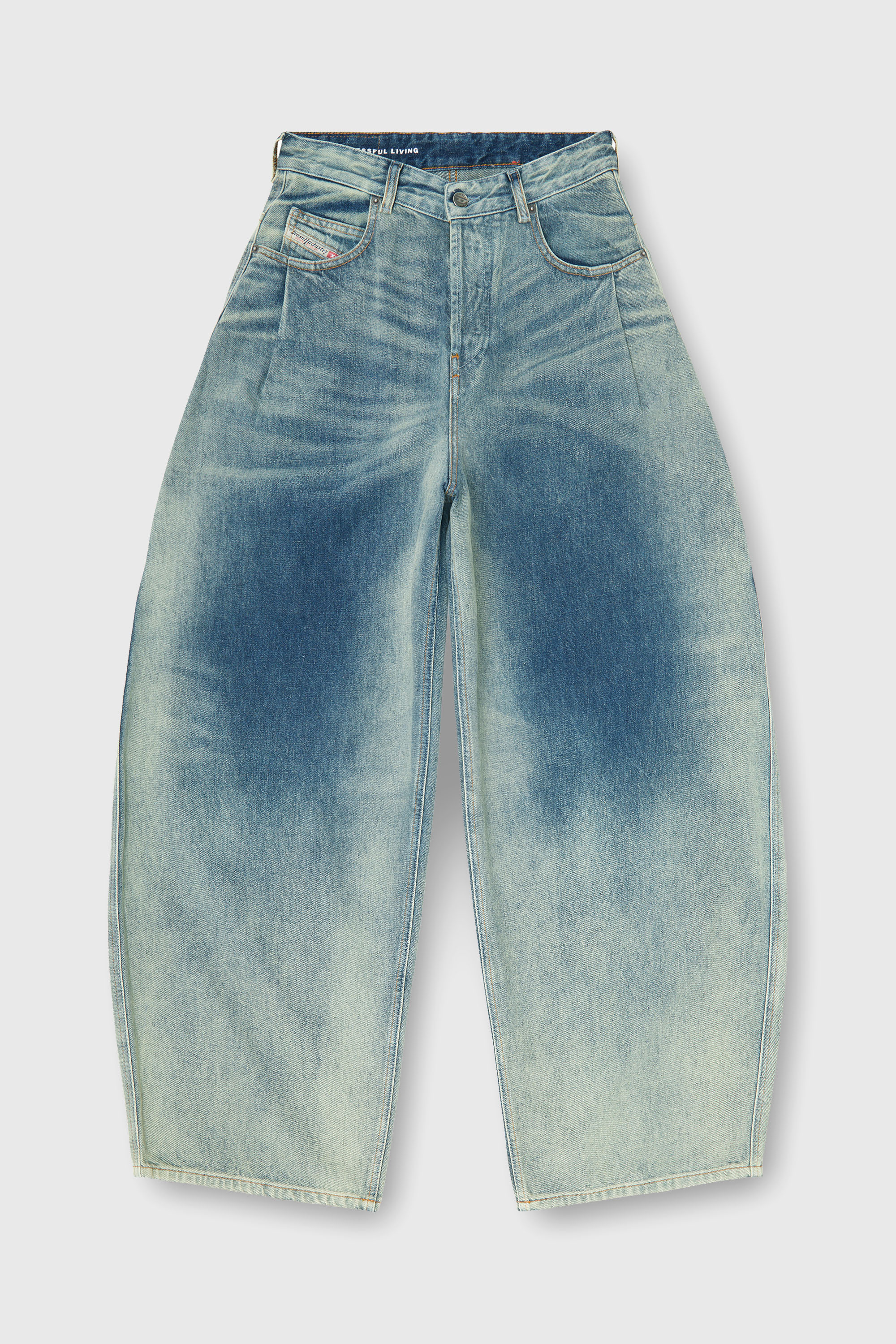 Diesel - Relaxed Jeans 1987 D-Khelz 007EF Donna, Blu medio - Image 2