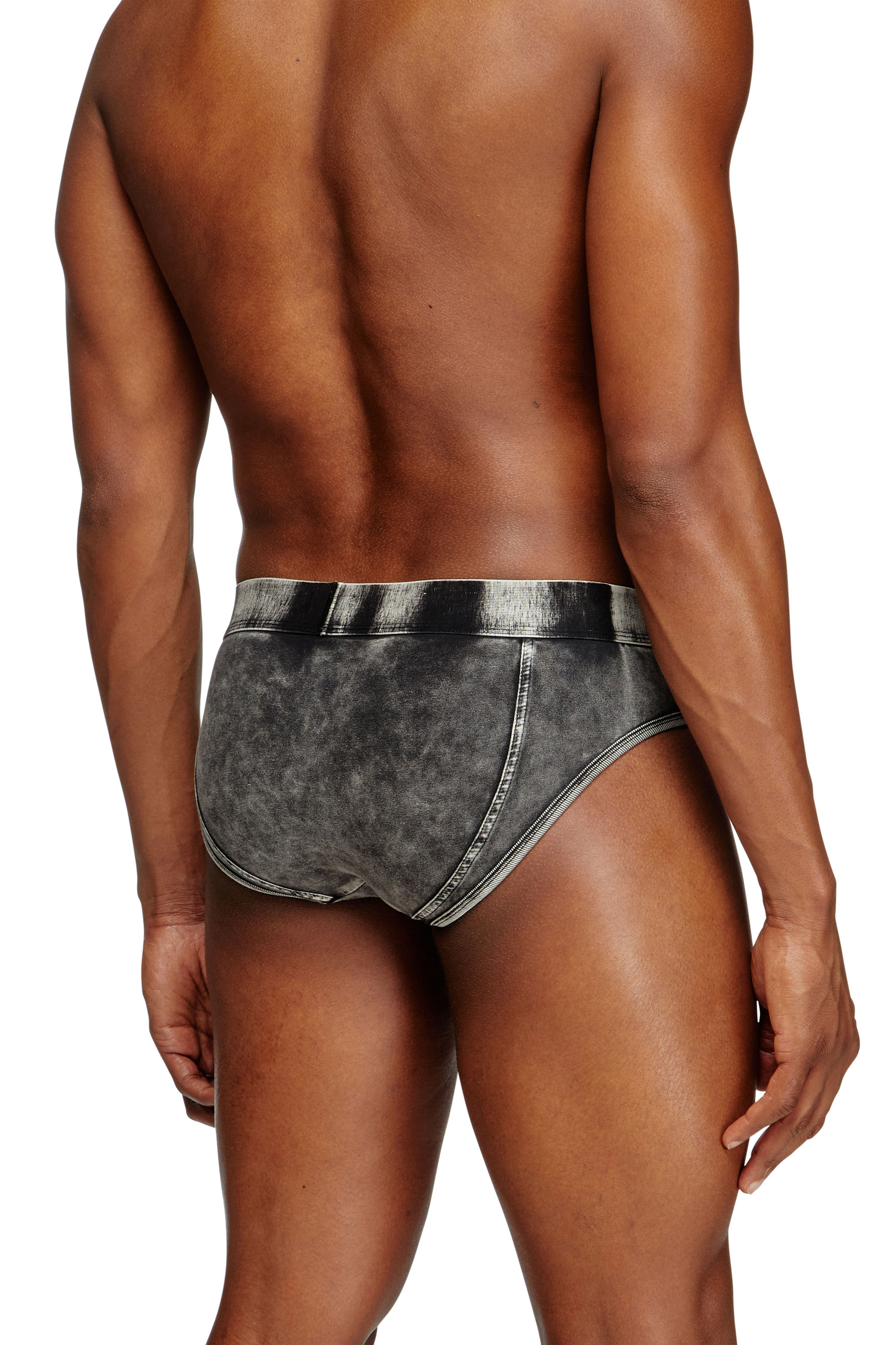 Diesel - ANDRE-DNM, Slip effetto denim Uomo in Nero - 3