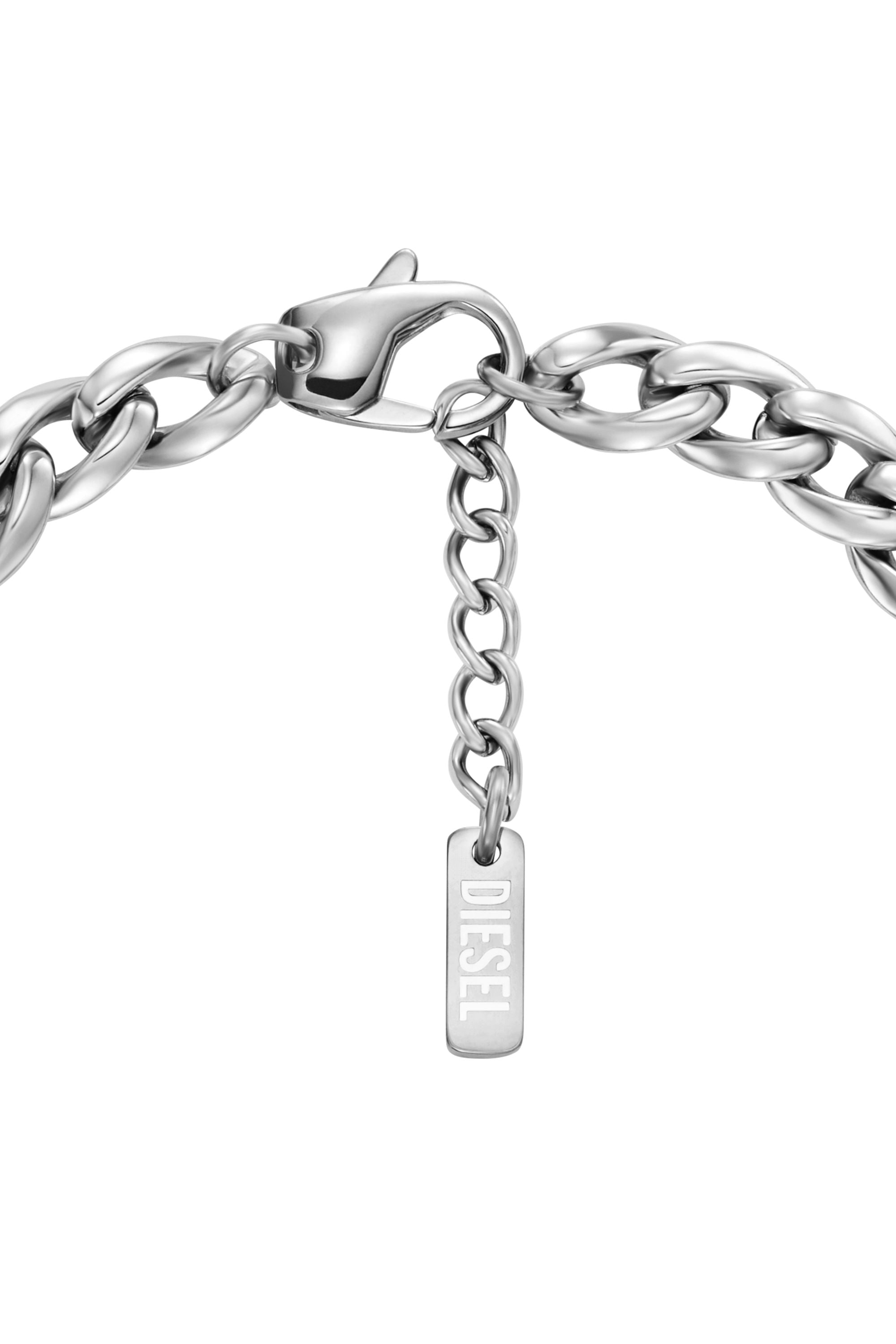 Diesel - DX1721040, Bracciale a catena in acciaio inox Unisex in Argento - 2