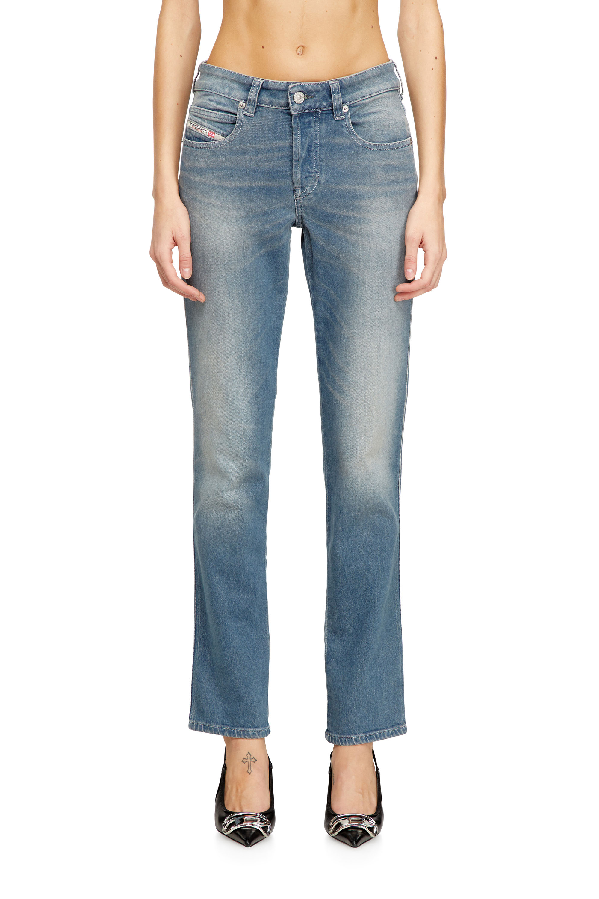 Diesel - Slim Jeans 1992 D-Jiann 09N75 Donna, Blu medio - Image 2