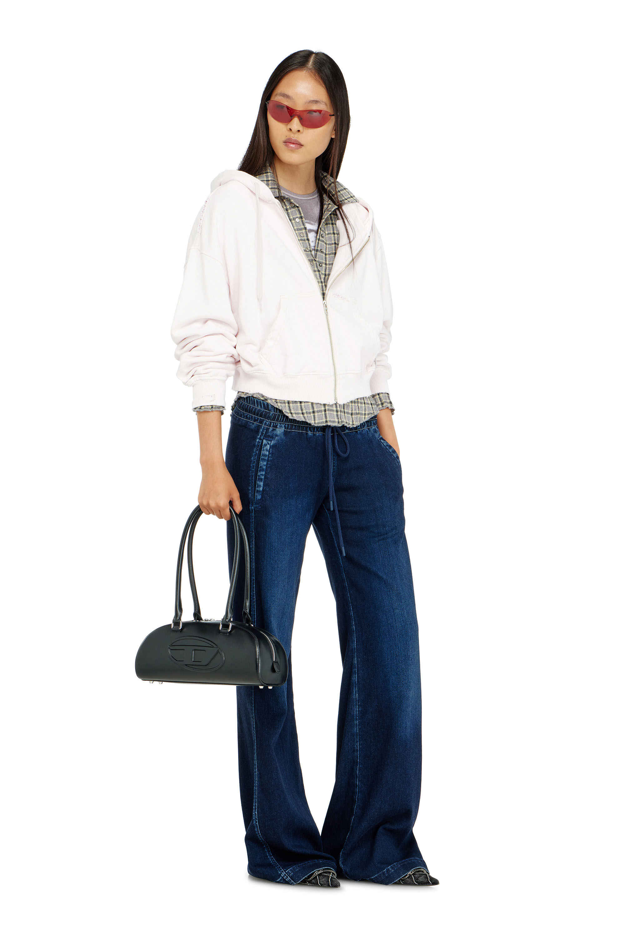 Diesel - Relaxed 2078 D-Ainty Joggjeans&reg; 09P96 Donna, Blu Scuro - Image 1