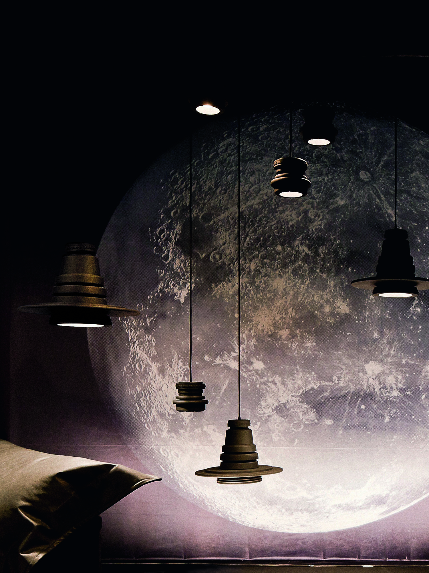 Diesel - TOOL GRANDE SOSP, Lampada grande ispirata all'obiettivo di una reflex Unisex in Nero - 3