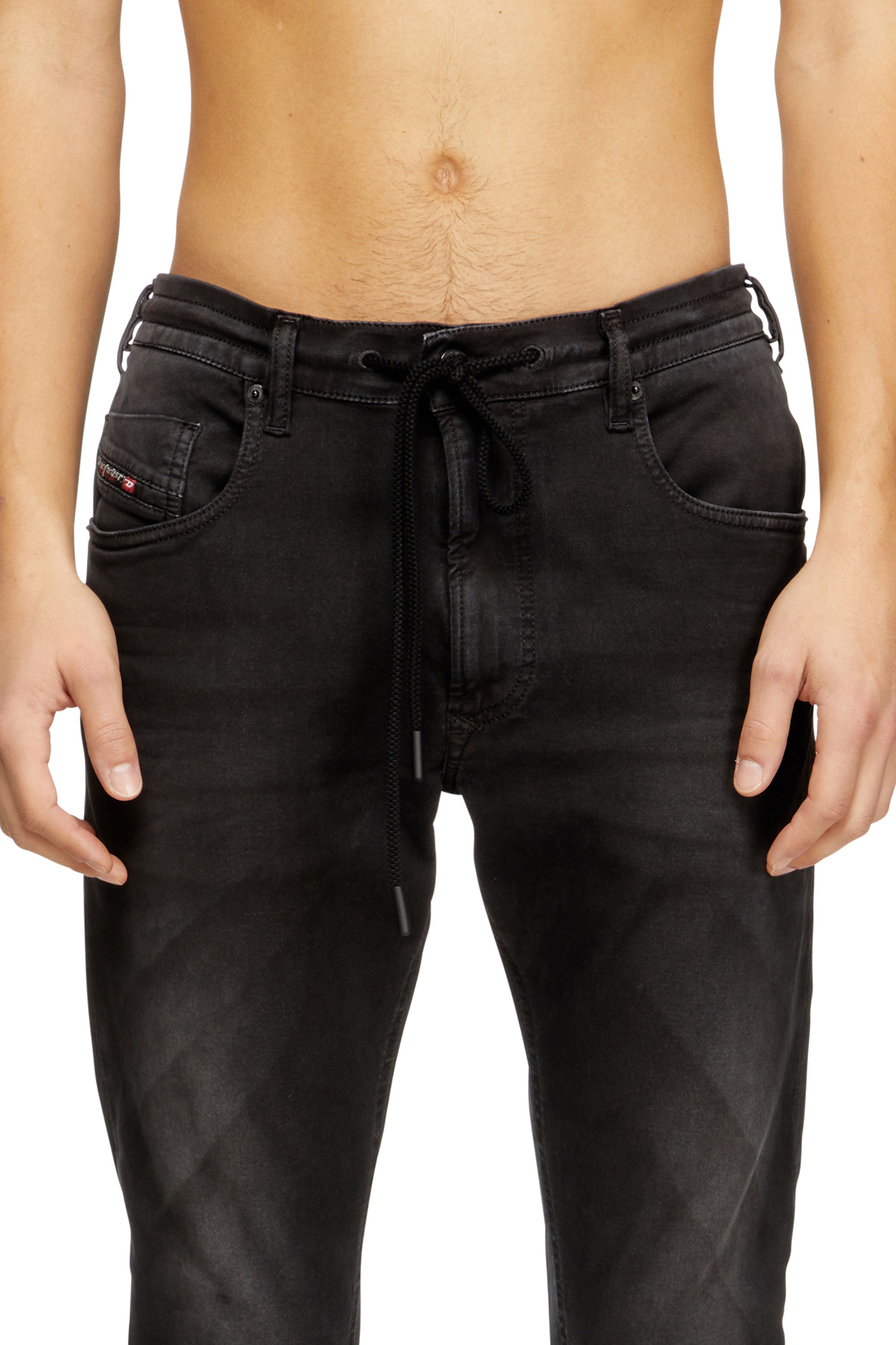 Diesel - Regular 2032 D-Krooley Joggjeans® 0670M Uomo, Nero - Image 5
