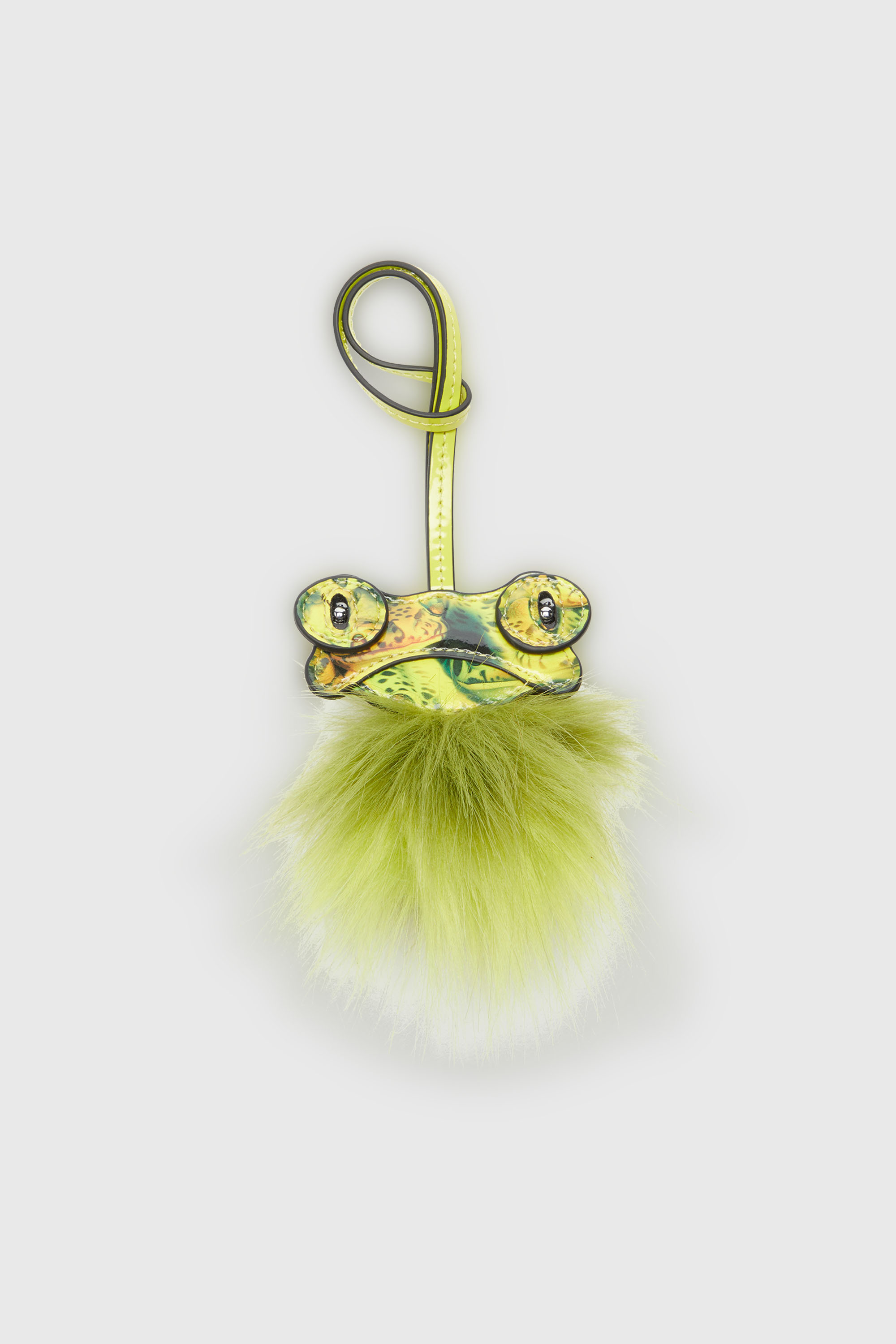 Diesel - FUR CHARMS III, Charm rana con dettaglio fluffy Donna in Verde - 5