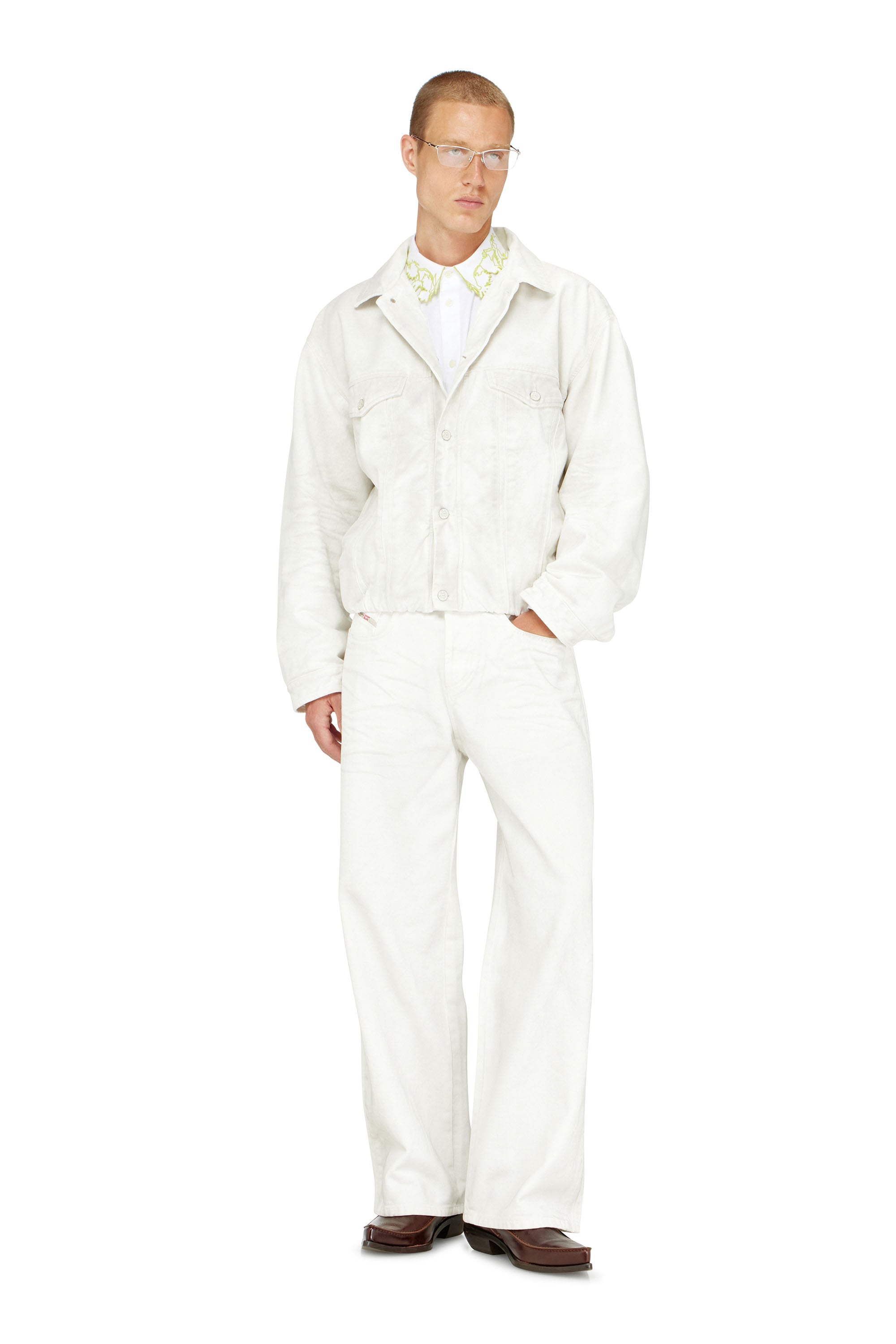 Diesel - Relaxed Jeans 1982 D-Hakou 007GG Unisex, Bianco - Image 1