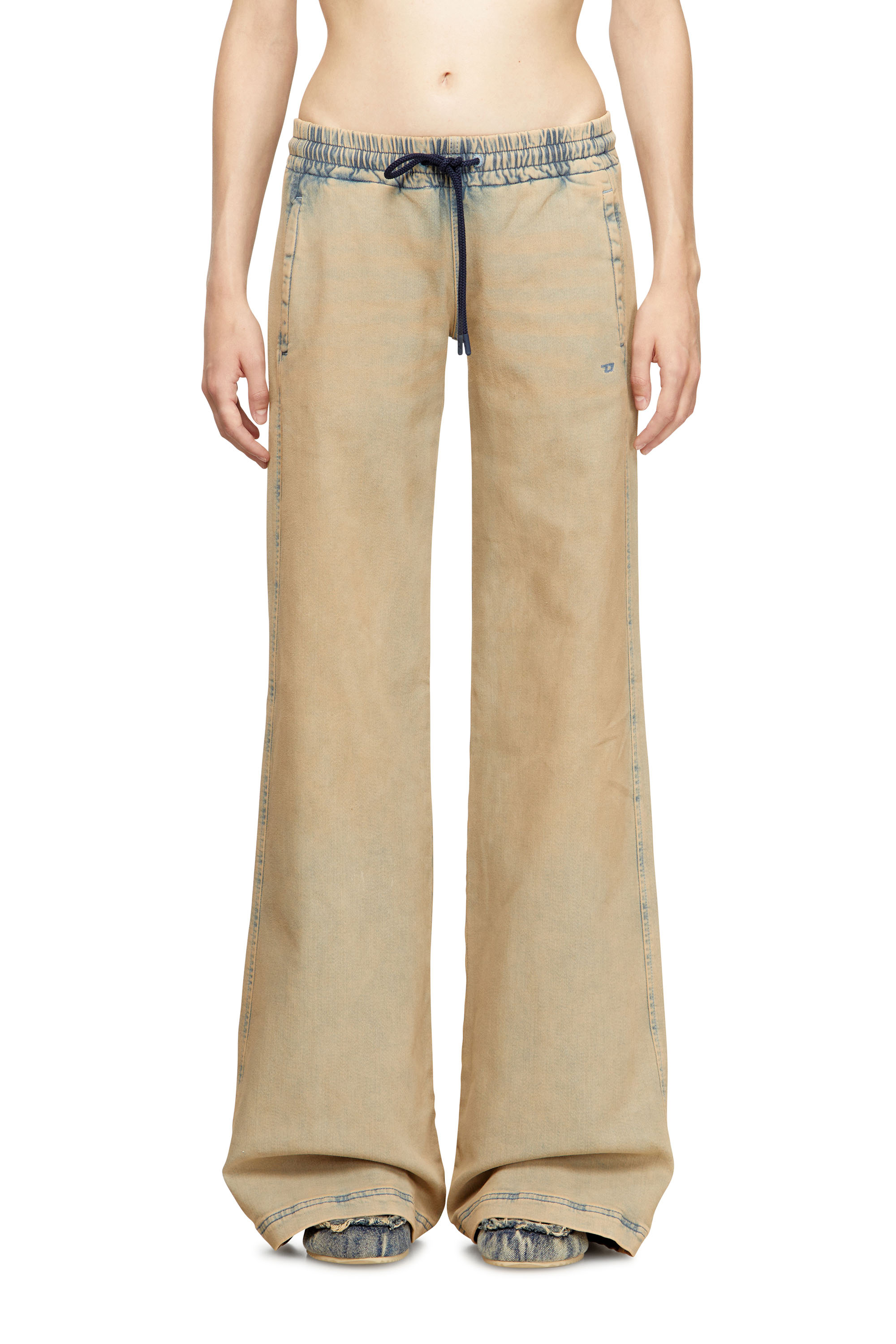Diesel - Relaxed 2078 D-Ainty Joggjeans® 09M33 Donna, Blu/Beige - Image 1