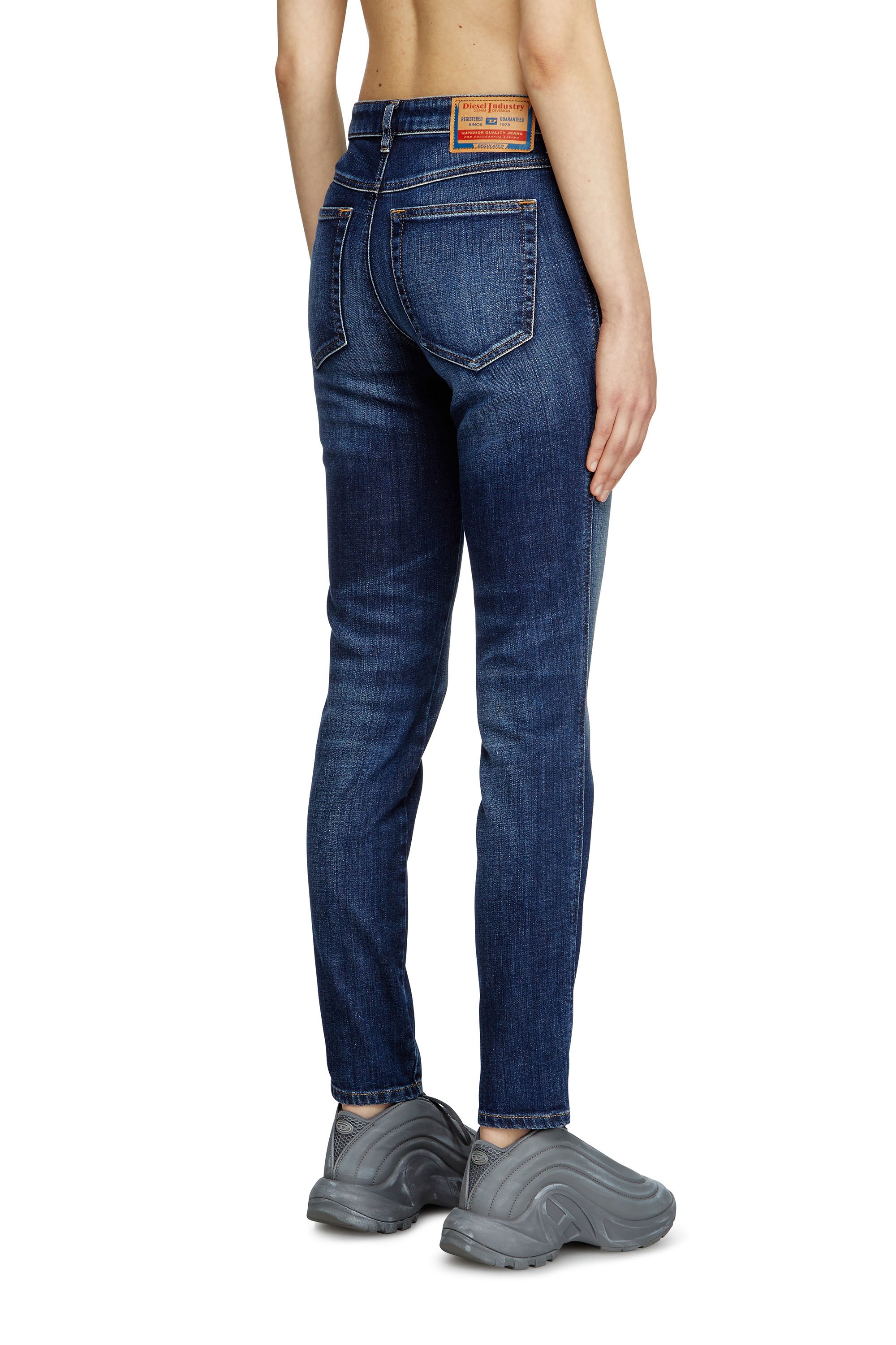 Diesel - Skinny Jeans 2015 Babhila 09L03 Donna, Blu medio - Image 4