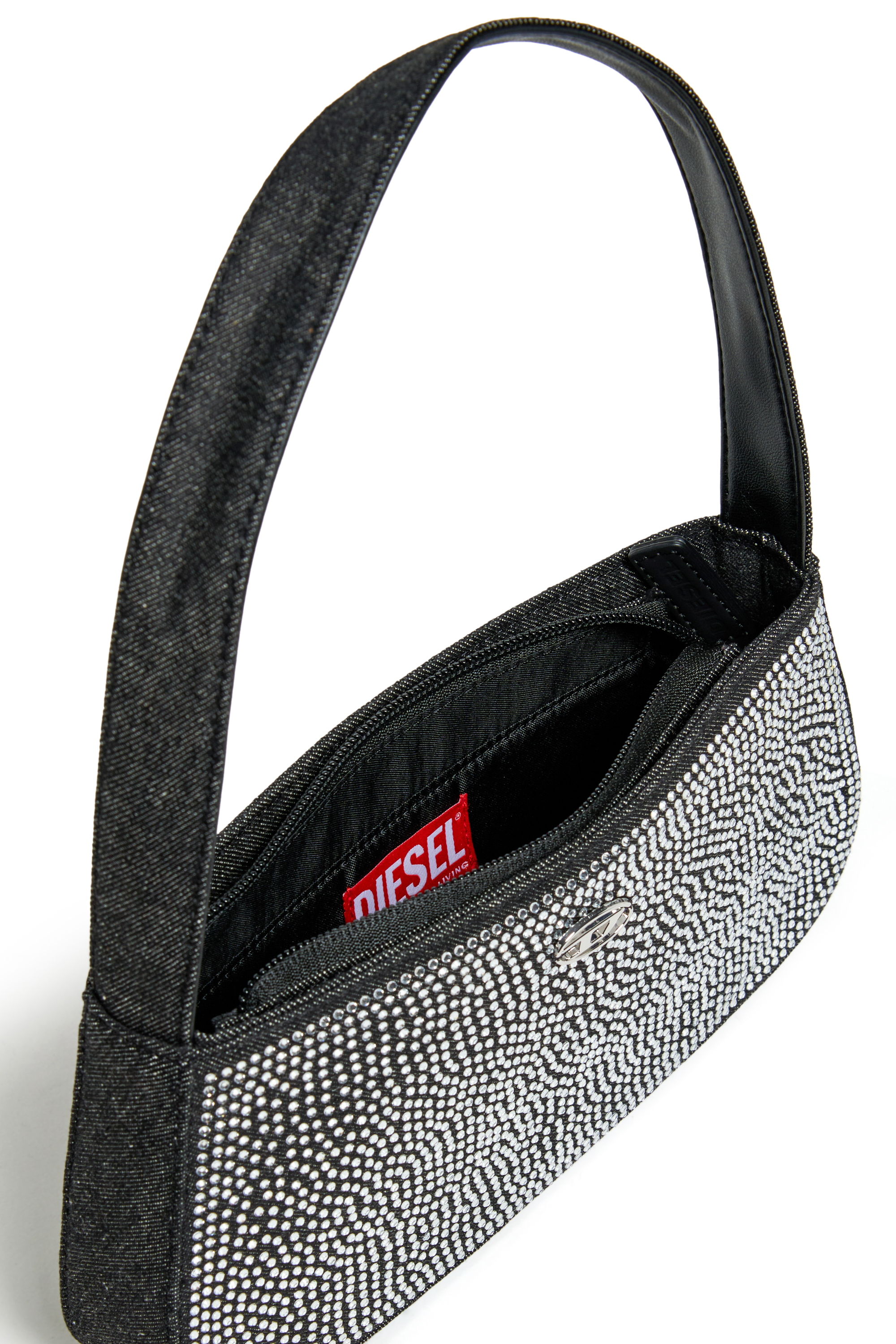 Diesel - WJULIE, WJulie - Borsa in cotone con strass Donna in Nero - 4