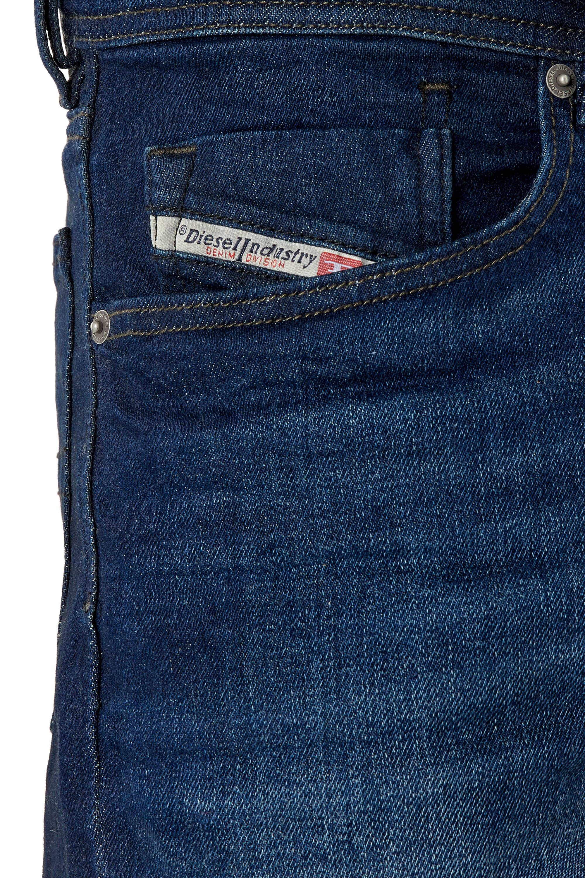 Diesel - Straight Jeans Waykee E814W, Blu medio - Image 3