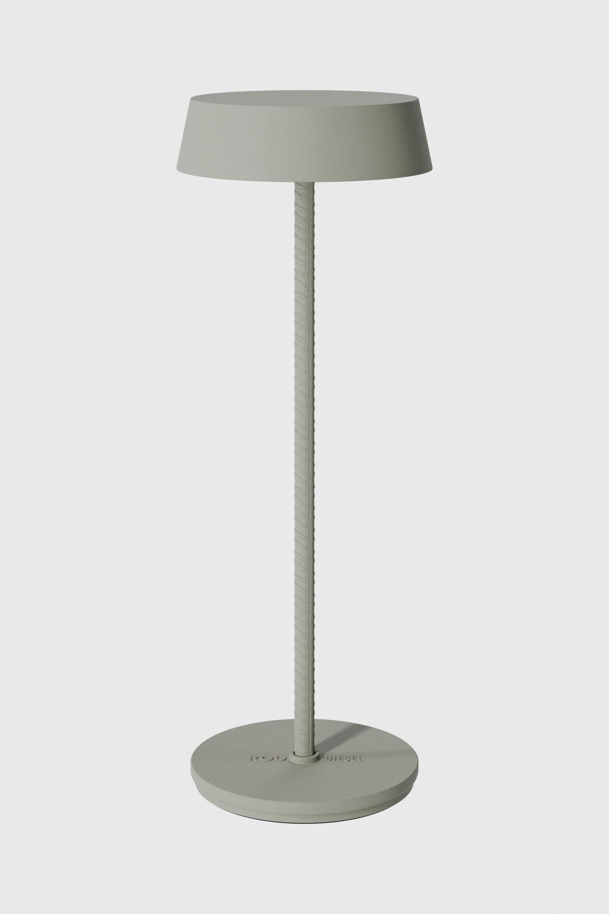 Diesel - 51181 9230 ROD CORDLESS TABLE LAMP MOSS, Lampada portatile e ricaricabile Unisex in Grigio - 1