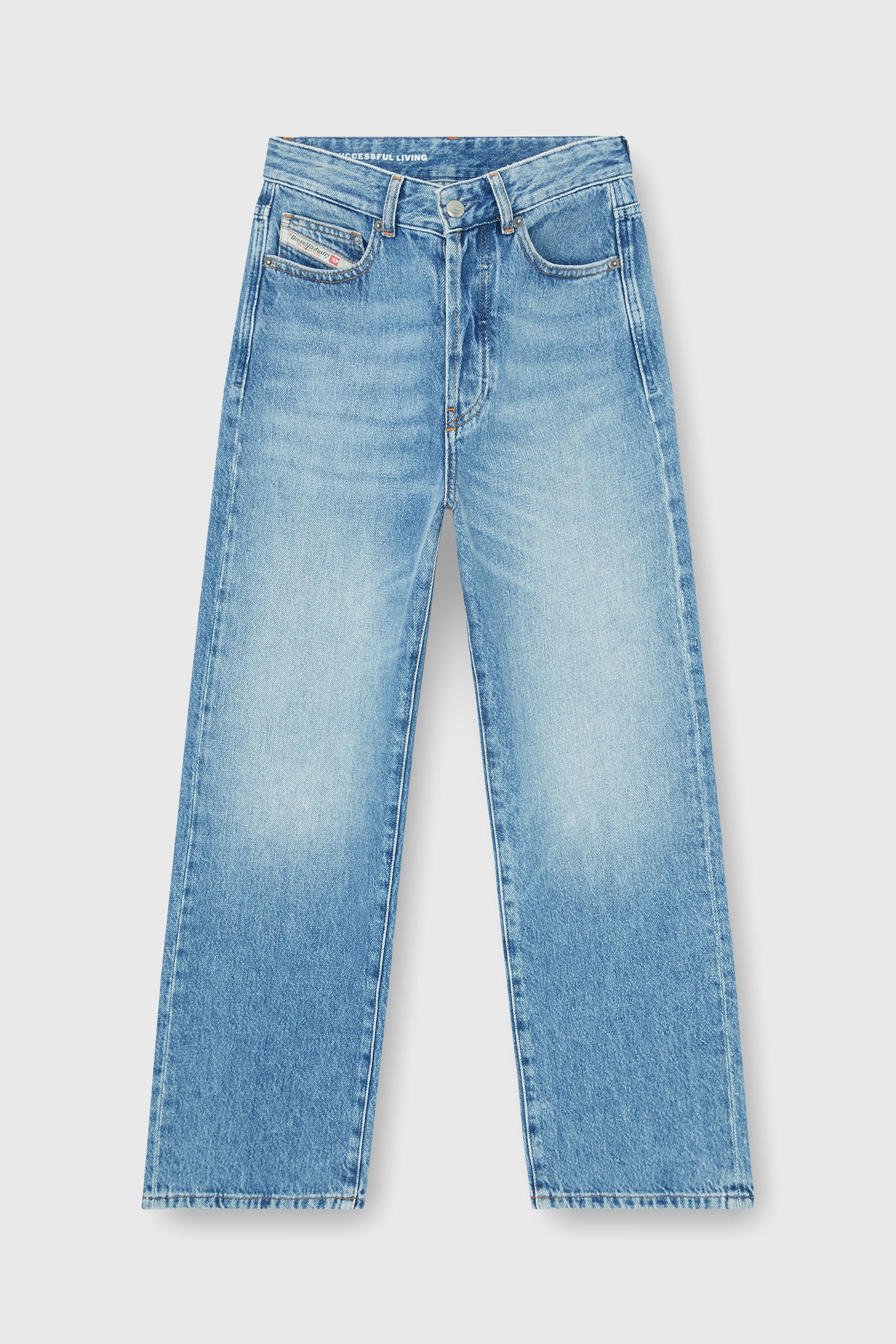 Diesel - Regular Jeans 1981 D-Went 09Q07 Donna, Blu Chiaro - Image 2