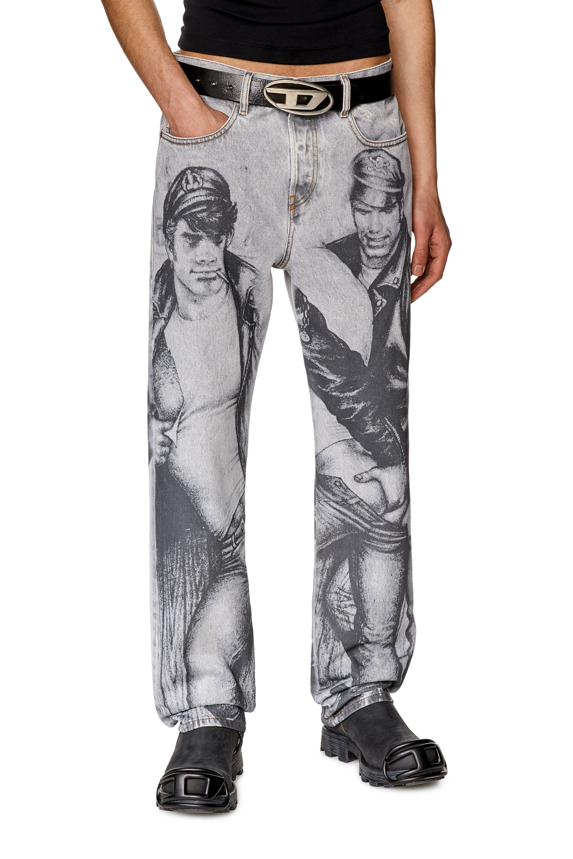 Diesel - Straight Jeans 2020 D-Viker 007F8, Grigio - Image 2