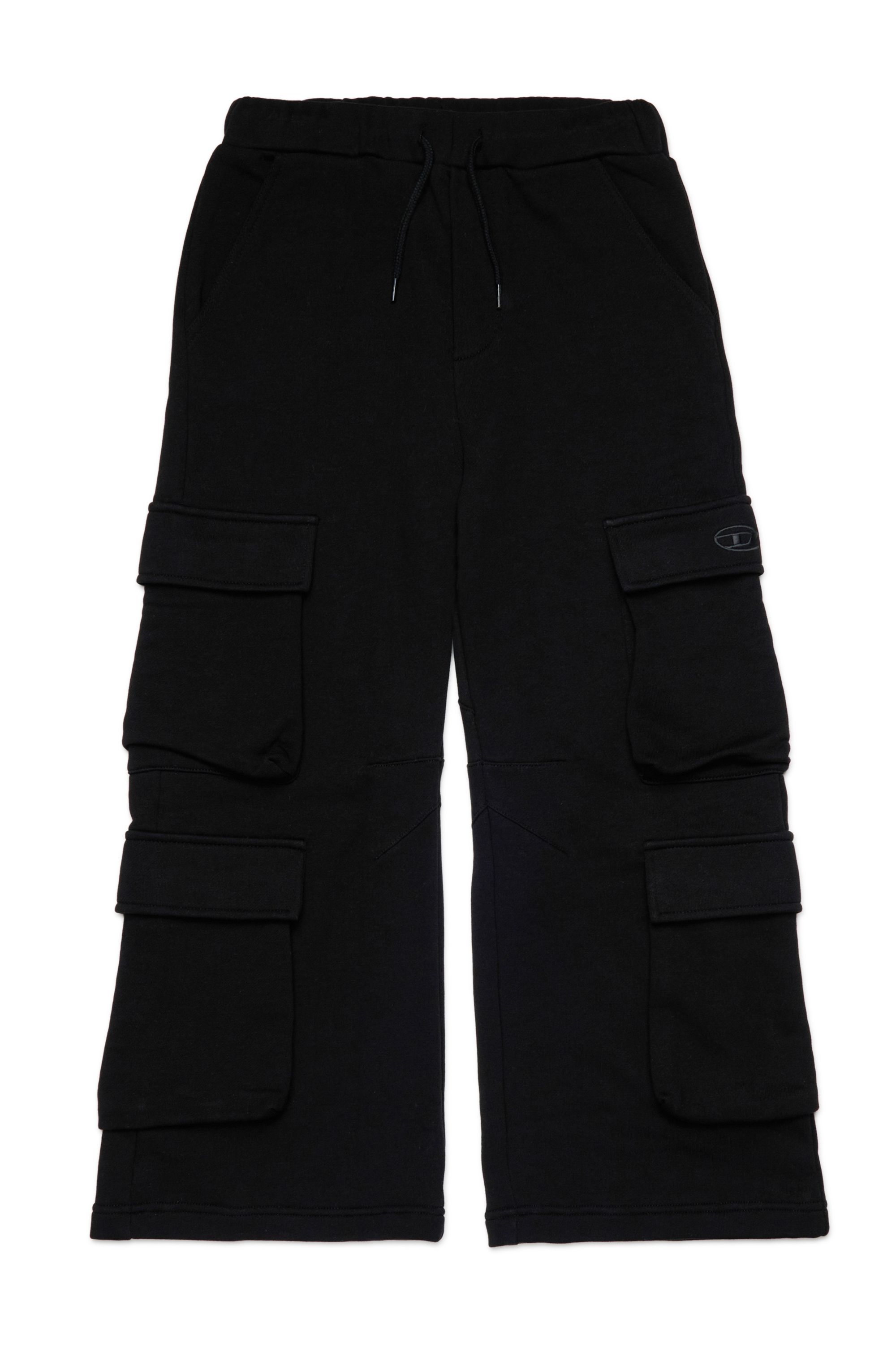 Diesel - PASDIR, Pantaloni in cotone con tasche cargo. Donna in Nero - 1