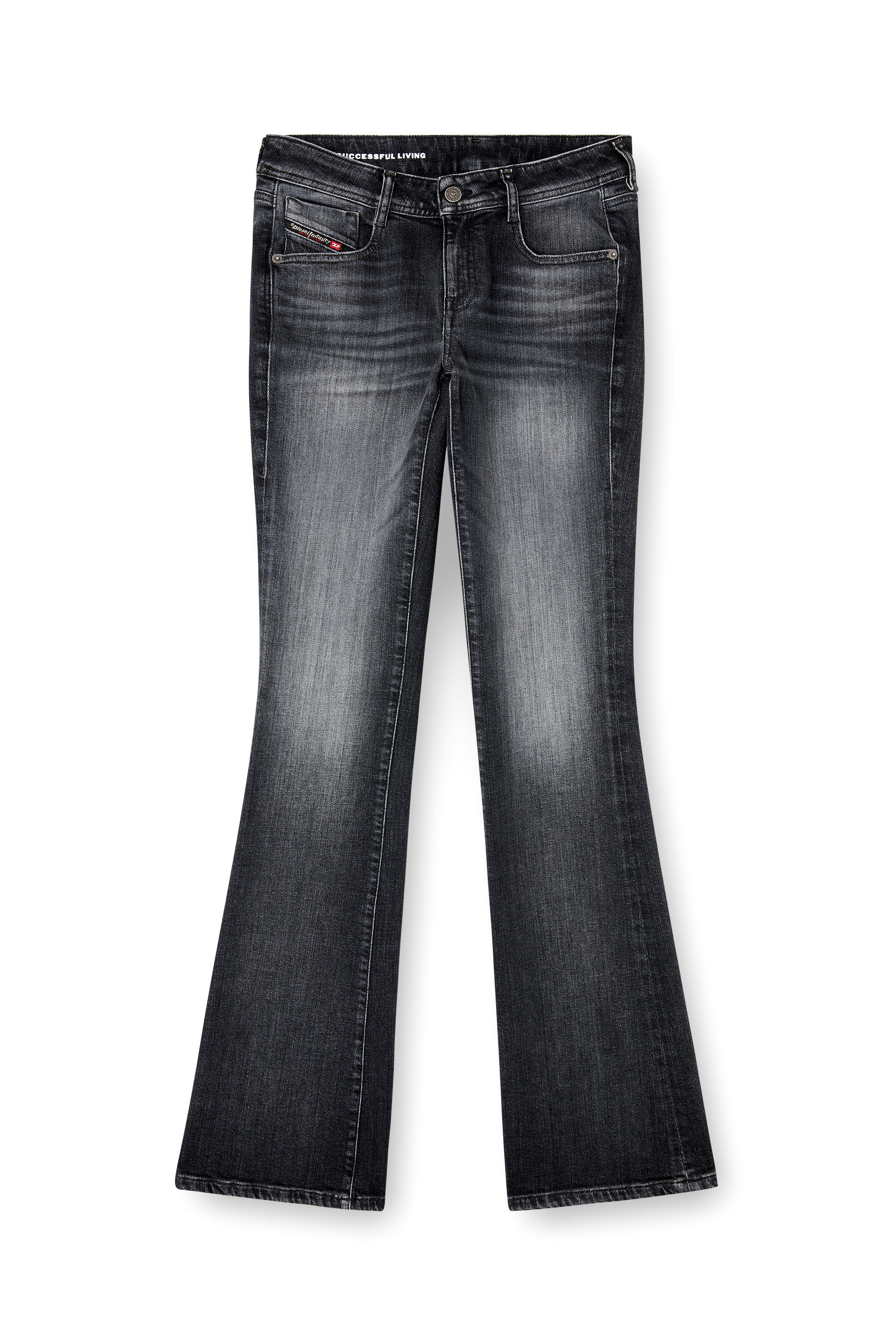 Diesel - Bootcut Jeans 1969 D-Ebbey 09L98 Donna, Nero/Grigio scuro - Image 3