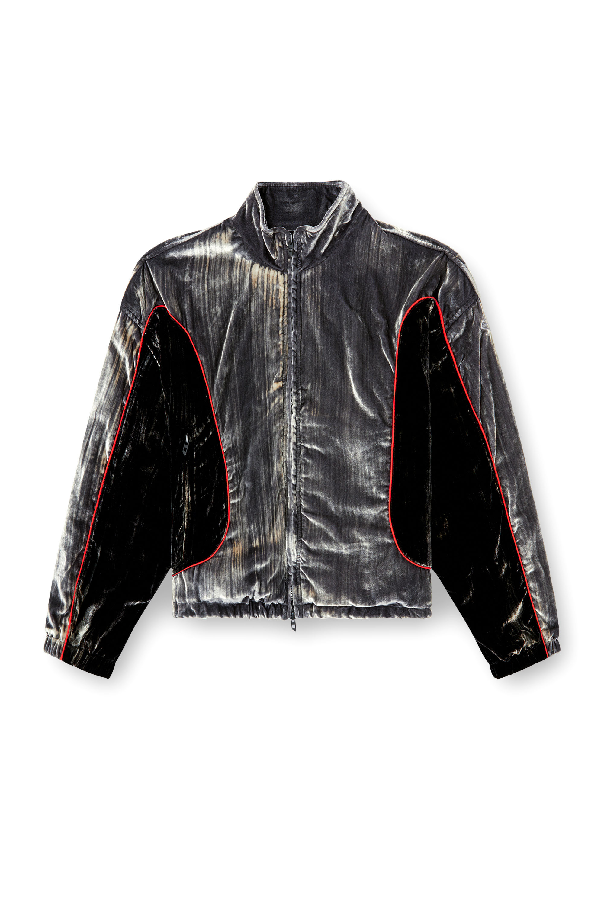 Diesel - G-RIFFIN, Giacca sportiva in velluto di seta distressed Donna in ToBeDefined - 3