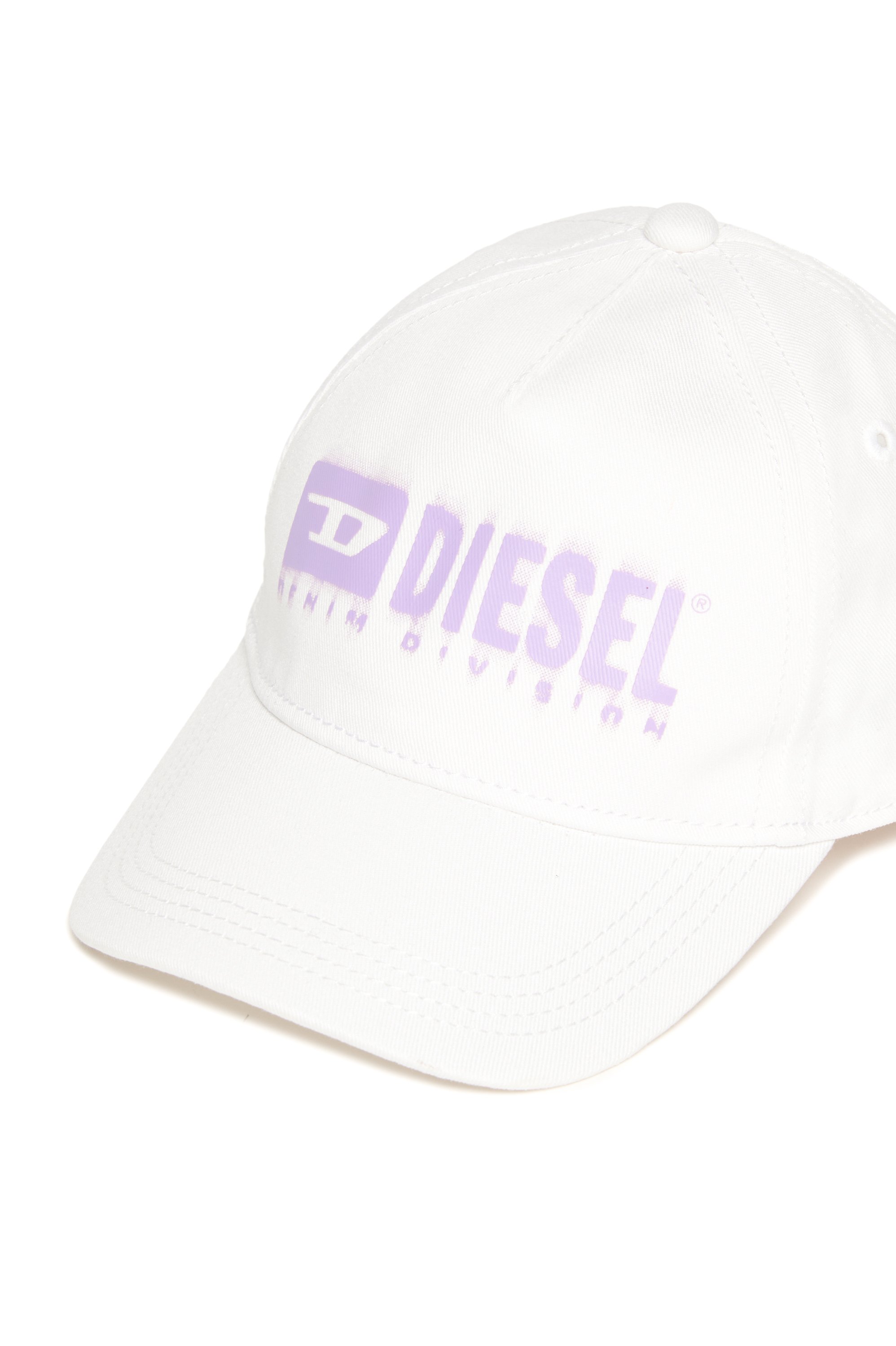 Diesel - FPRITTILB, Berretto da baseball in denim con logo dégradé Unisex in Bianco - 3