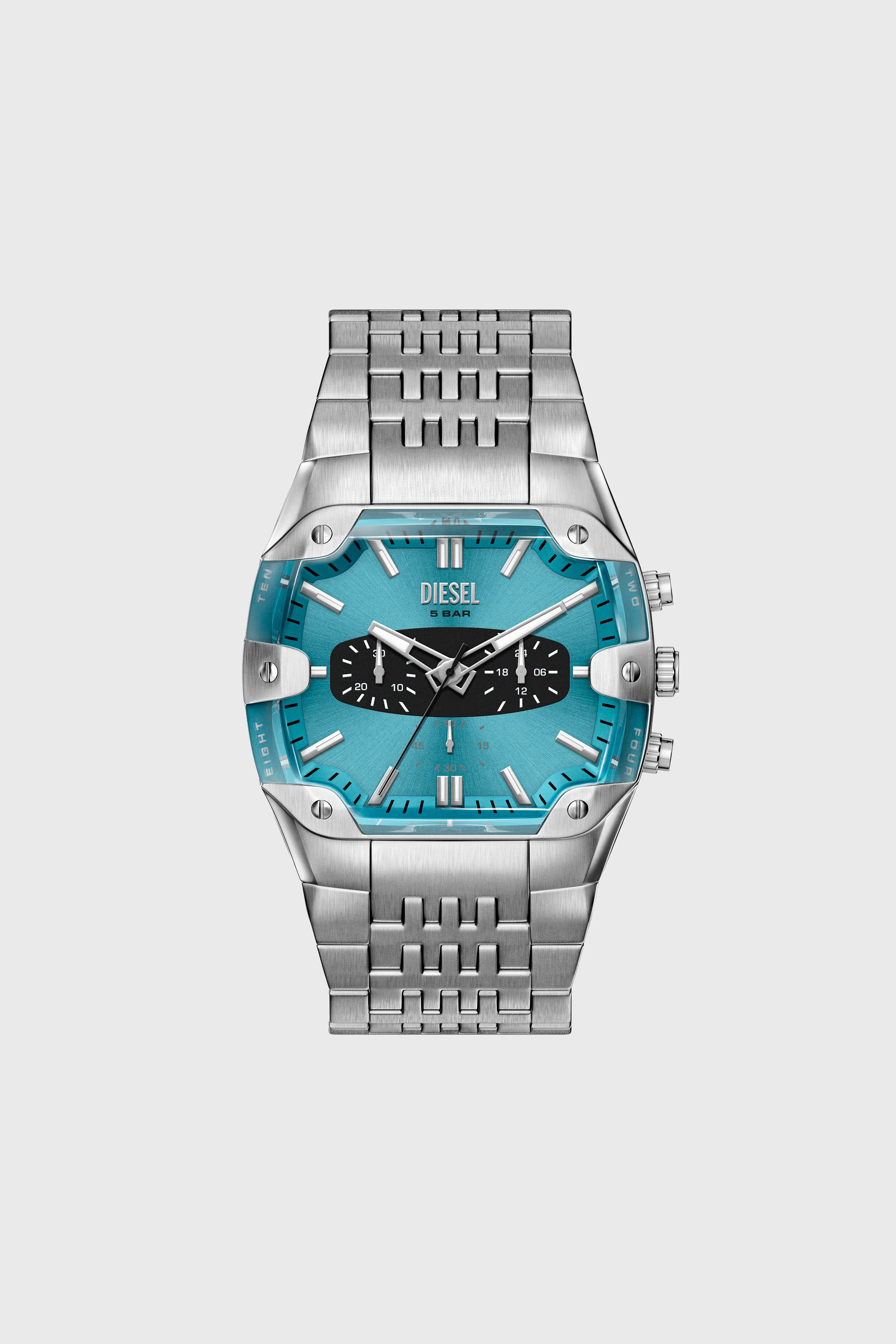 Diesel - DZ4725 WATCH, Orologio Spiked Cushion in acciaio inox Uomo in Argento - 1