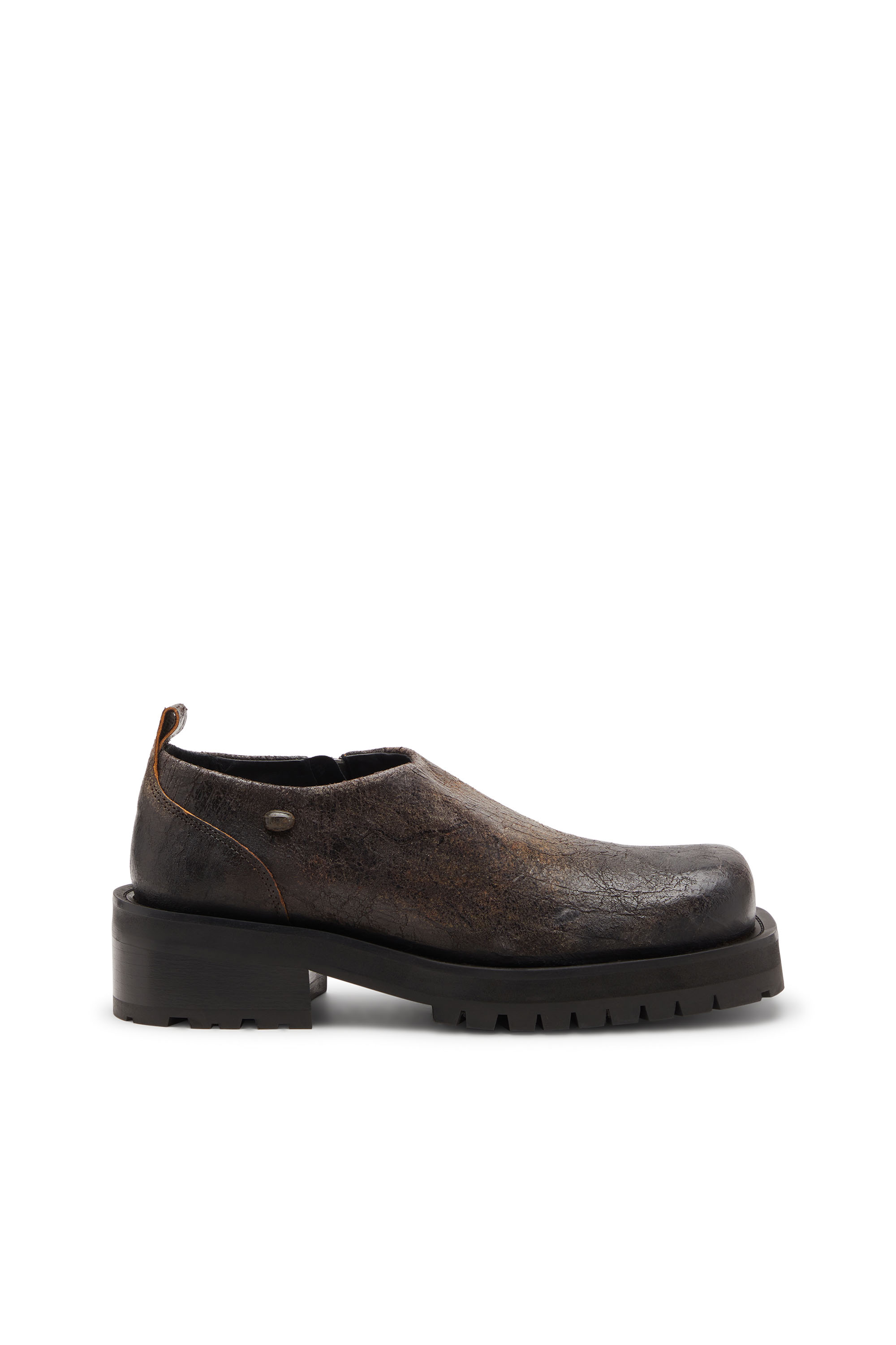 Diesel - D-TEXAN CLOG, D-Texan-Scarpa con zip in suede crackle Uomo in ToBeDefined - 1