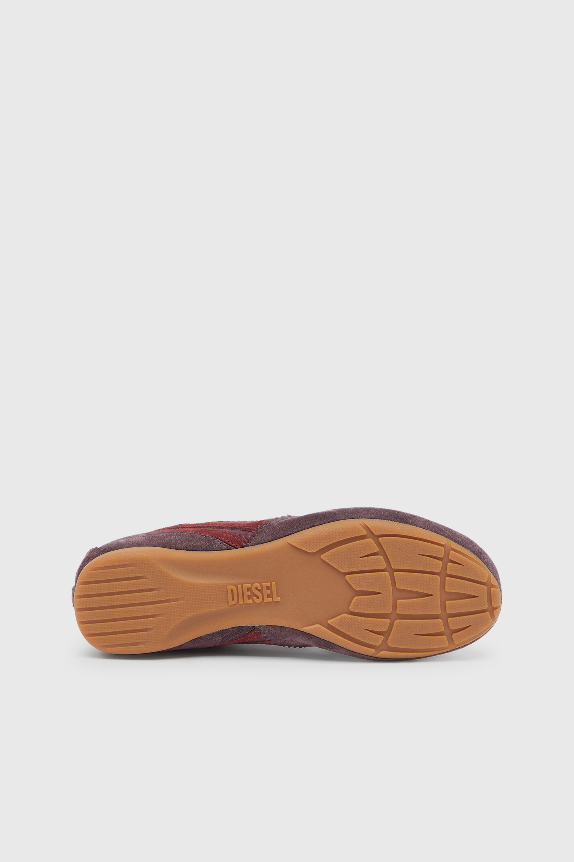Diesel - D-MILE LOW II W, D-Mile - Sneaker flat con inserti in suede Donna in Rosso - 5