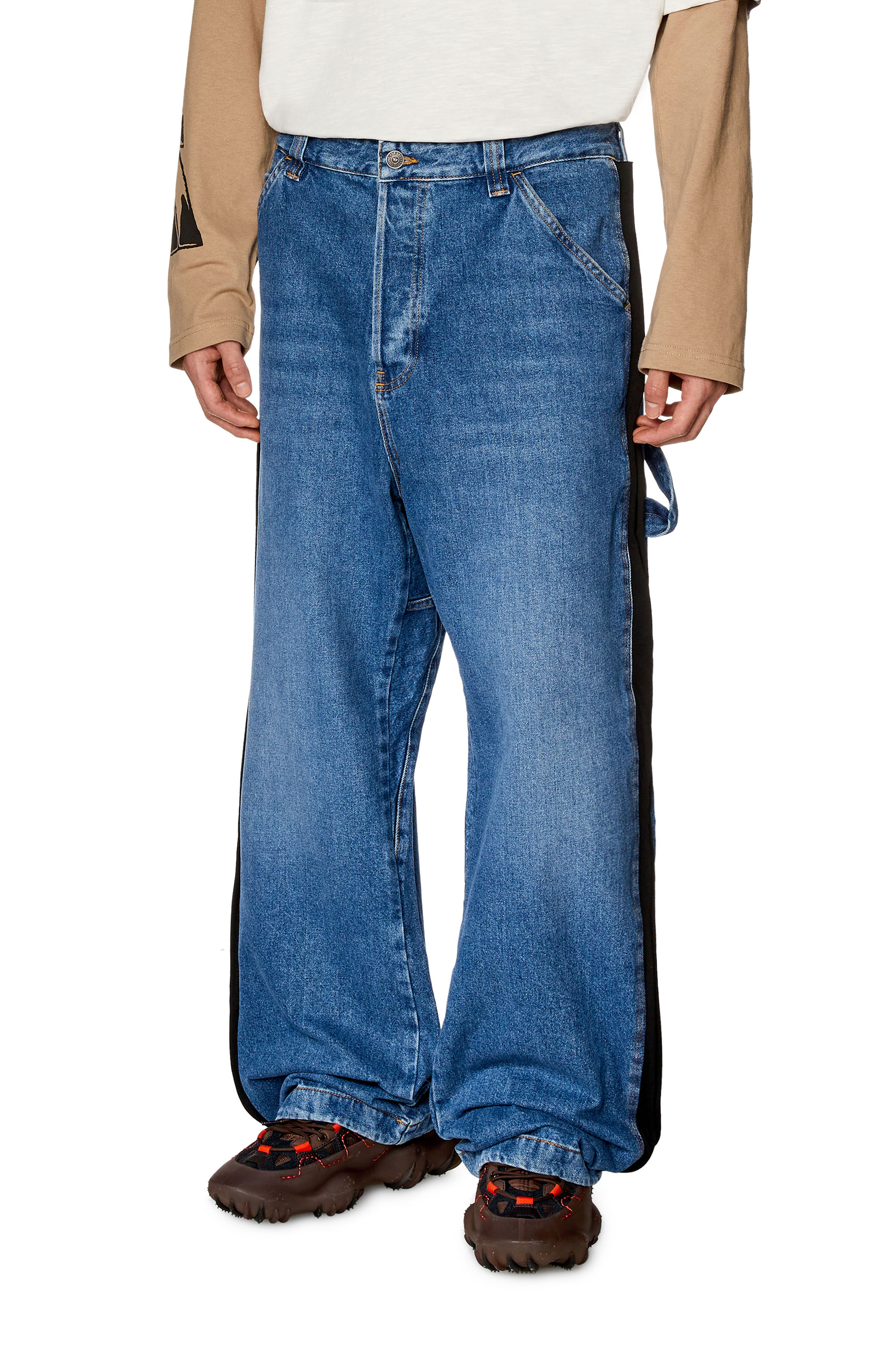 Diesel - D-Livery 0HJAV Straight Jeans, Blu medio - Image 1