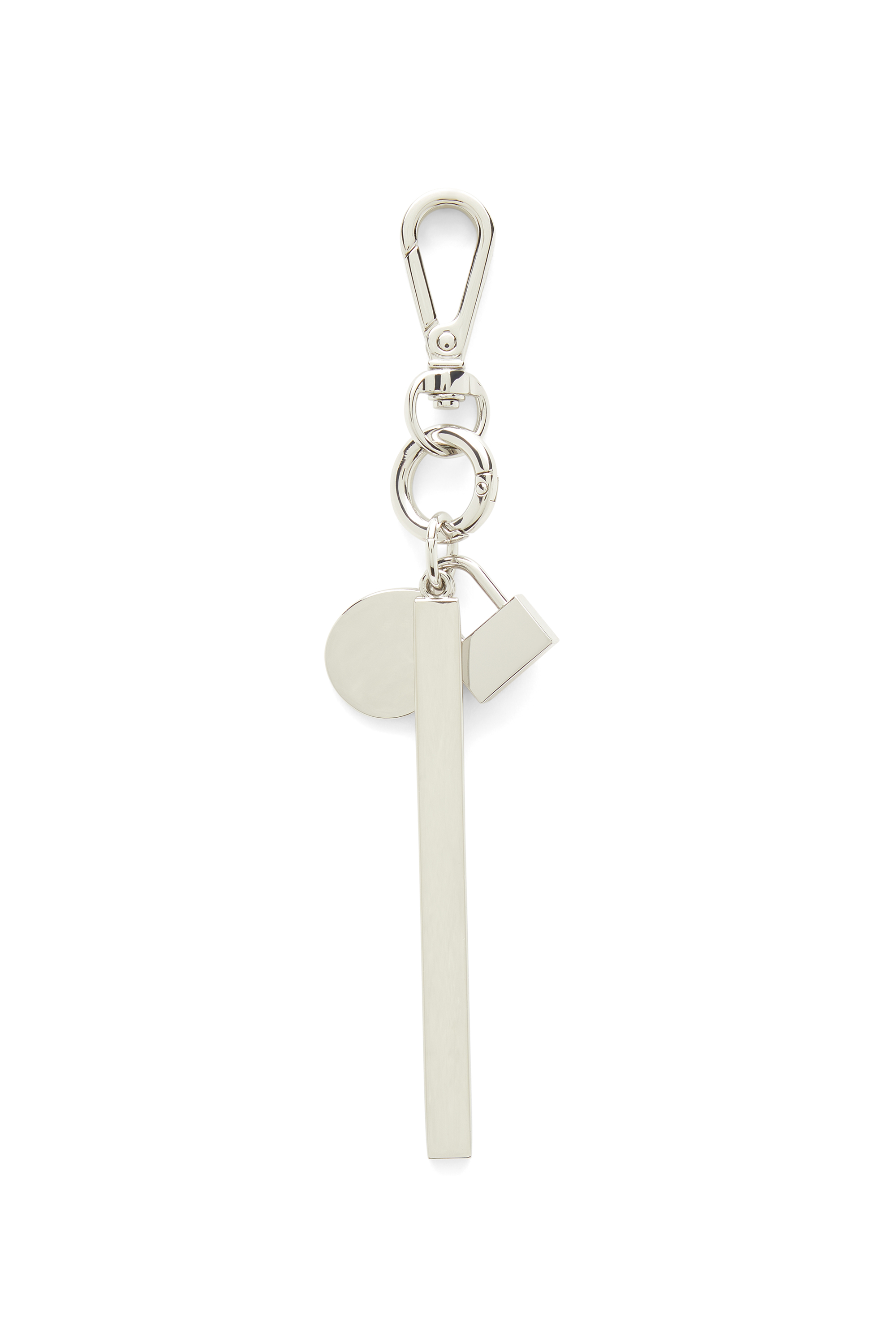 Diesel - TINDER CHARM, Portachiavi metallico degrad&eacute; Unisex in Argento - 3