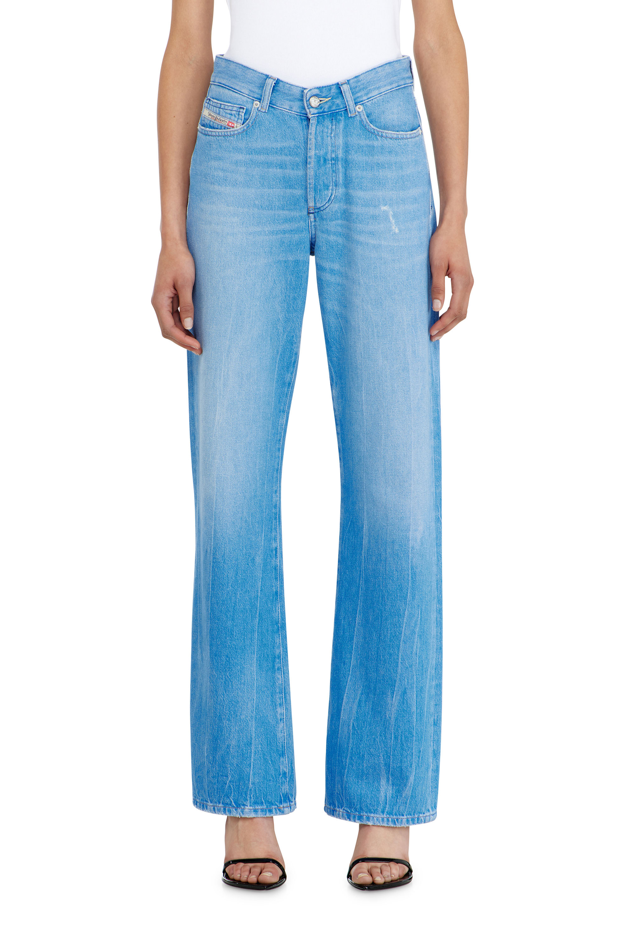 Diesel - Regular Jeans 1971 D-Sent 09P88 Donna, Blu Chiaro - Image 4
