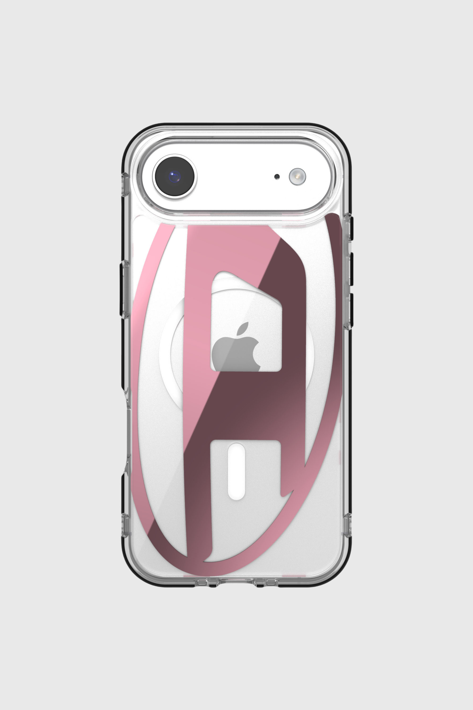 Diesel - 60420 AOP CASE, Custodia metallica Oval D con Magsafe per iPhone 17 Air Unisex in Rosa - 2