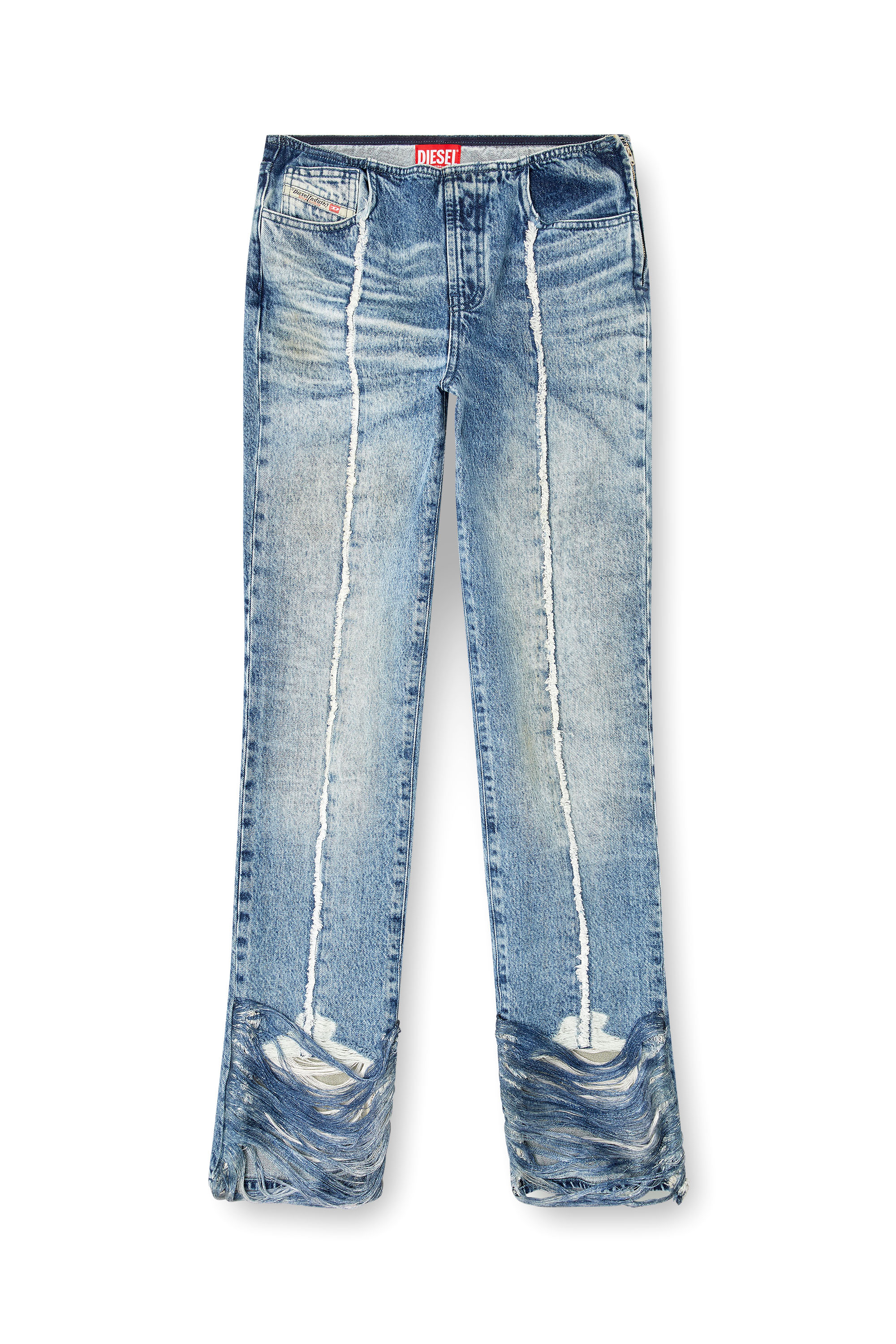 Diesel - Bootcut Jeans D-Ginna 0CMBM Donna, Blu medio - Image 3