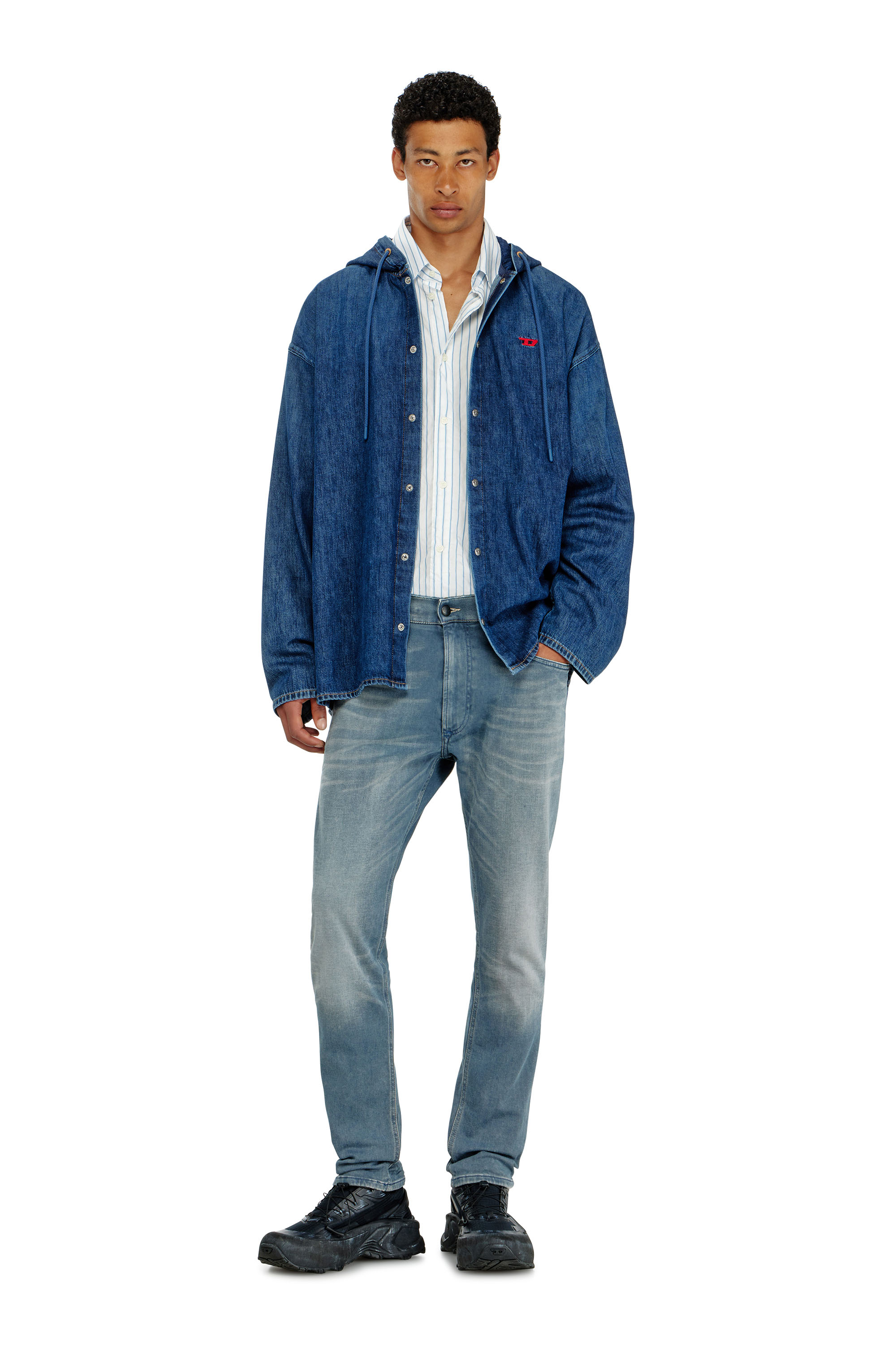 Diesel - Regular 2032 D-Krooley-BW Joggjeans&reg; 09P91 Uomo, Blu Chiaro - Image 2
