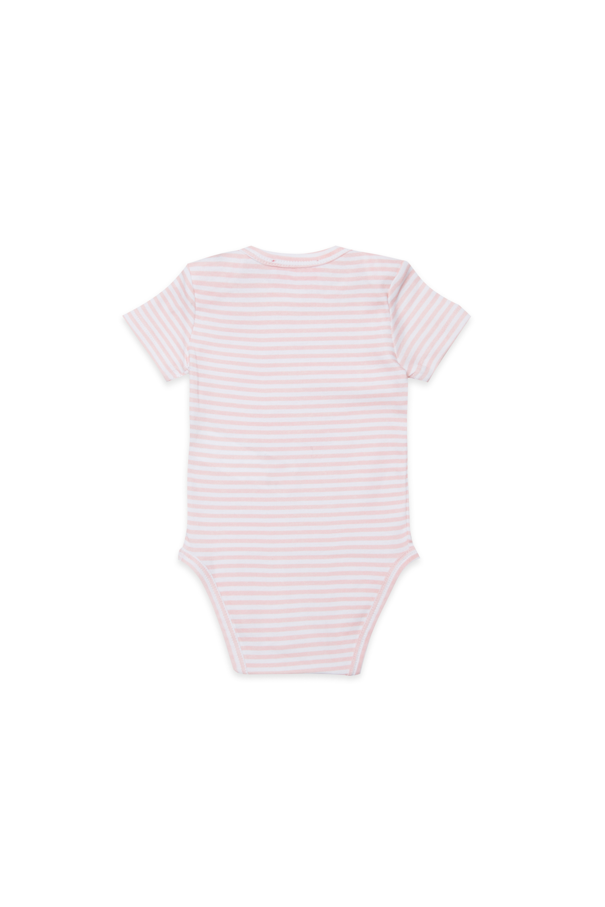 Diesel - USPEL-NB, Body in cotone a righe con stampa Unisex in Rosa - 2