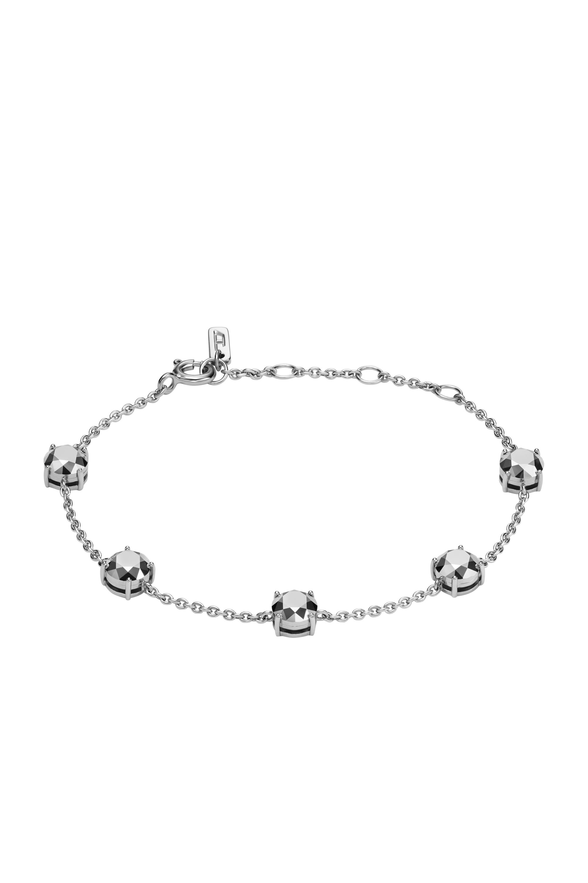 Diesel - DL1358040 STERLING SILVER JEWEL, Bracciale a catena in argento sterling Unisex in Argento - 1